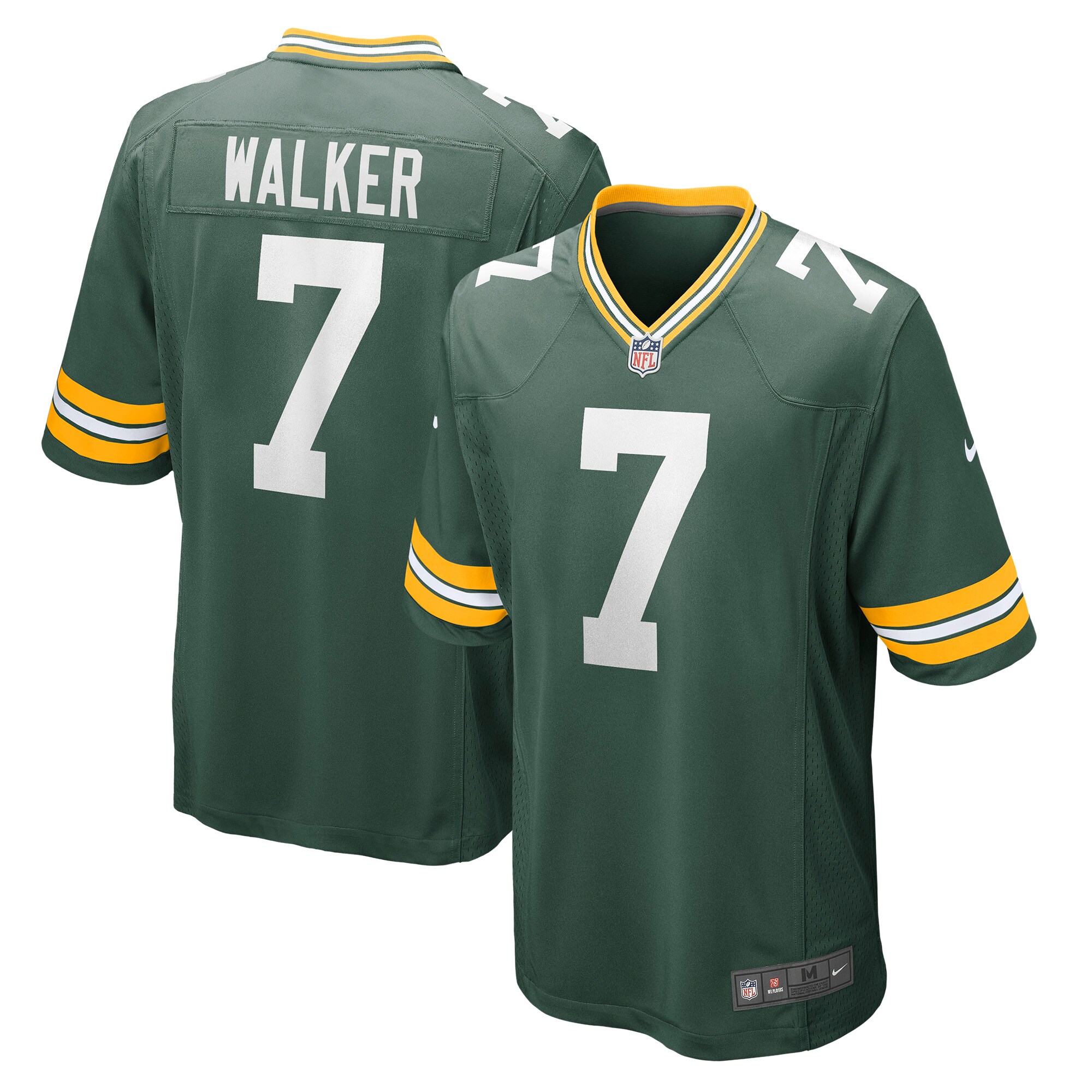 Men's Green Bay Packers Quay Walker Green Player Game Jersey JS8459 Saliibo