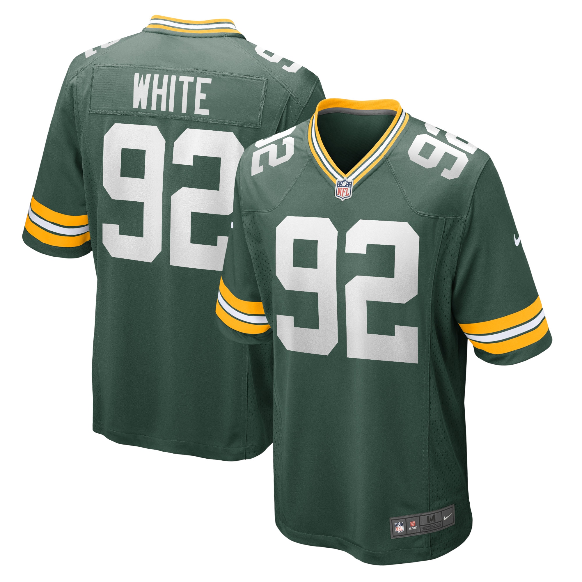 Men's Green Bay Packers Reggie White Green Retired Player Game Jersey JS2533 Saliibo