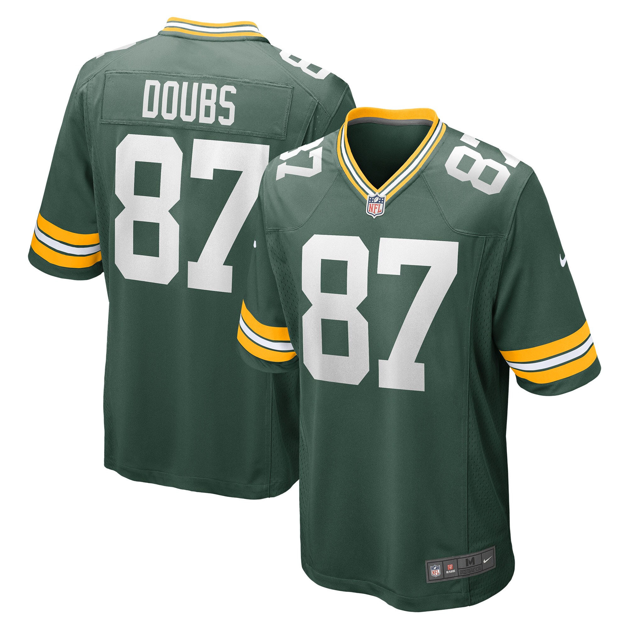 Men's Green Bay Packers Romeo Doubs Green Game Player Jersey JS2870 Saliibo