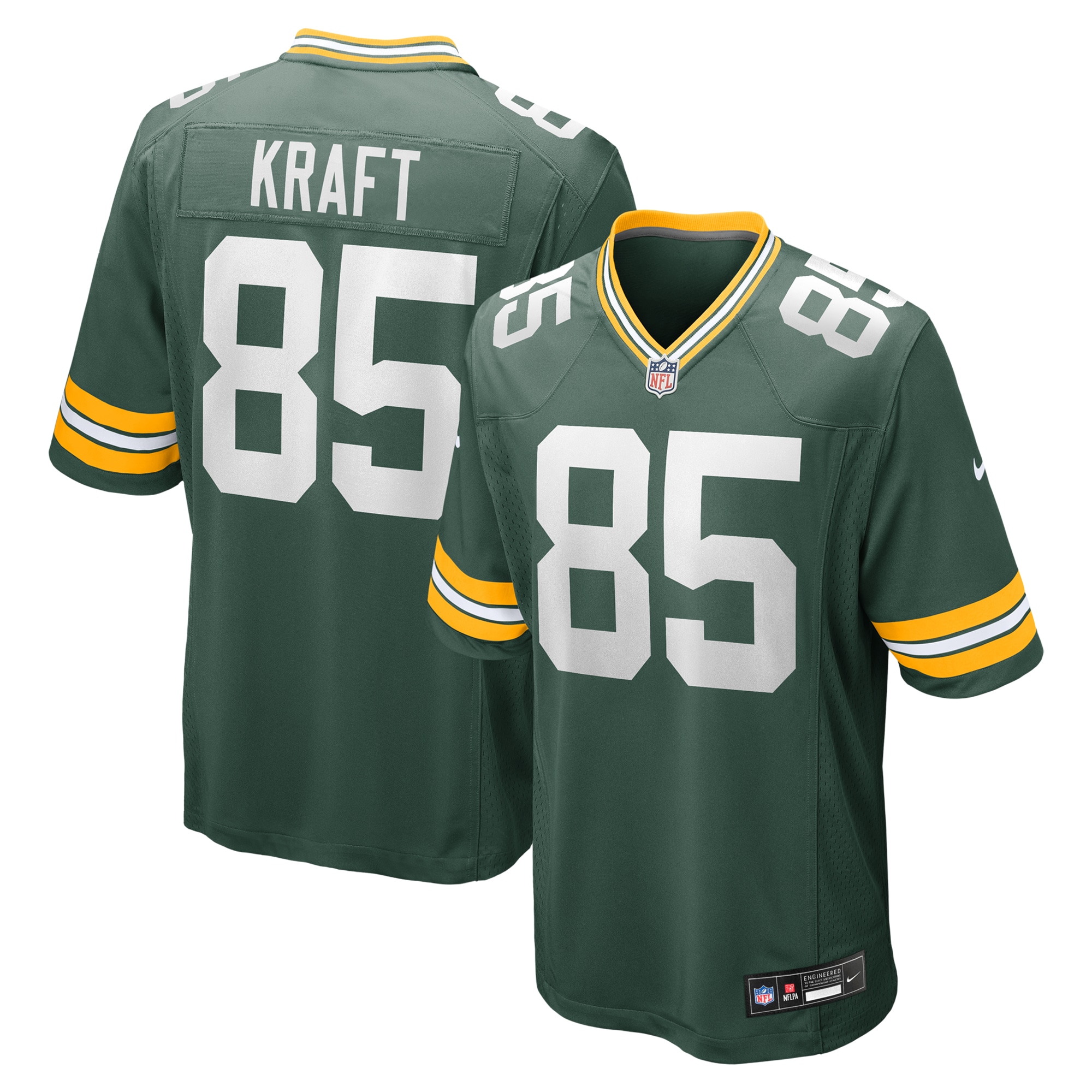 Men's Green Bay Packers Tucker Kraft Green Game Jersey JS2031 Saliibo