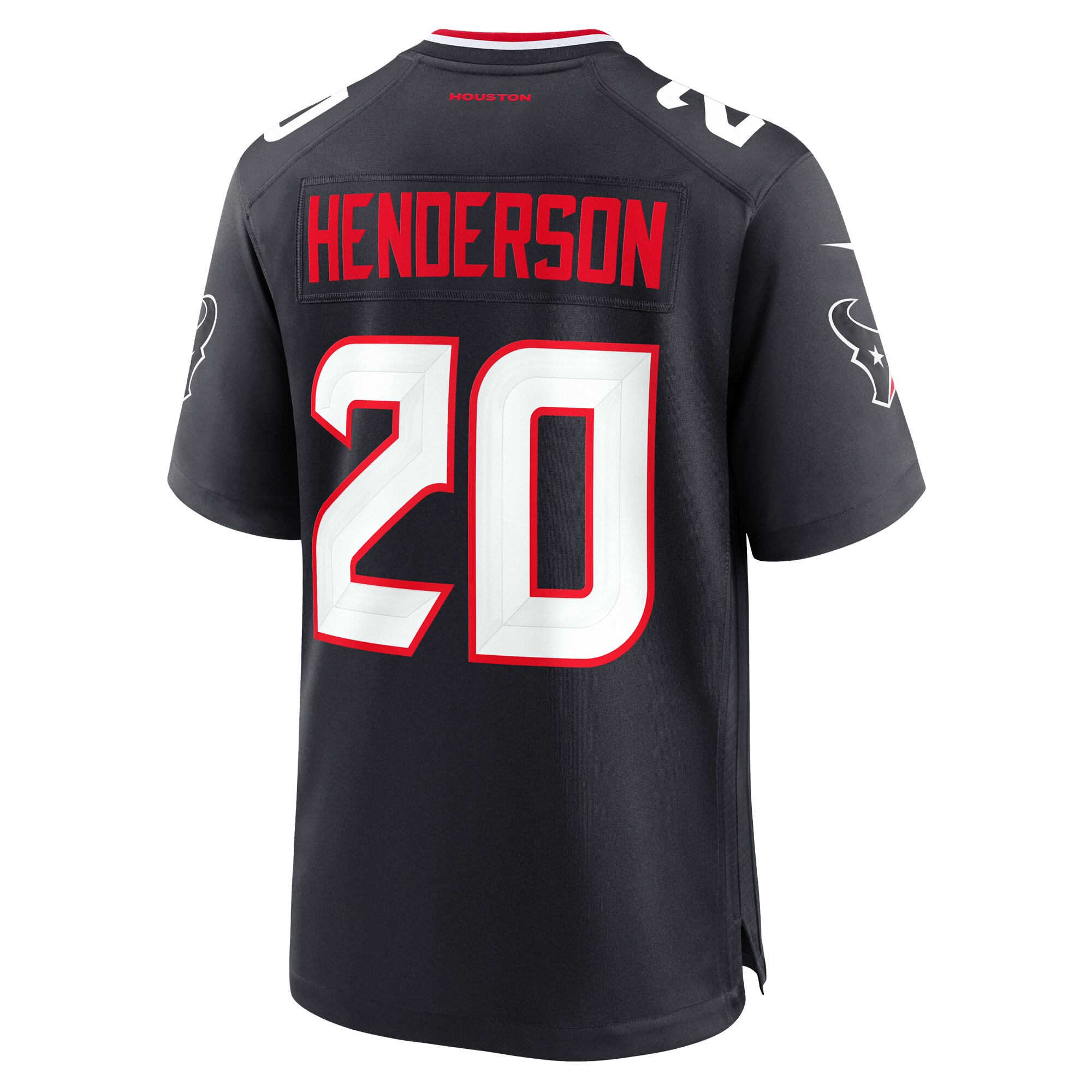 Men's Houston Texans C.J. Henderson Navy Team Game Jersey JS3849 Saliibo - Image 3