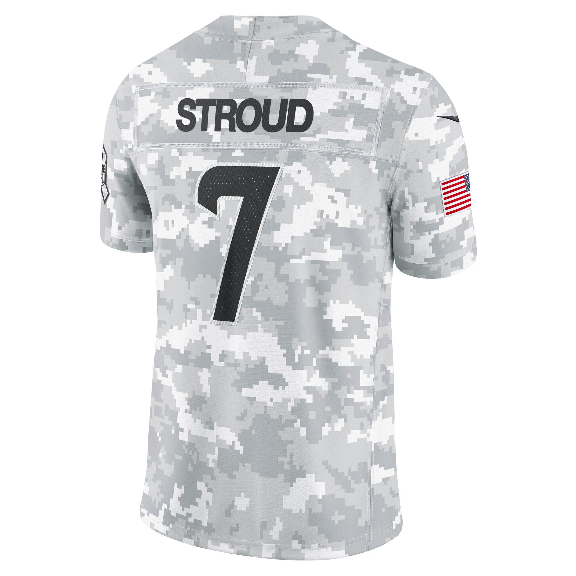 Men's Houston Texans C.J. Stroud Arctic Camo 2024 Salute to Service Limited Jersey JS1777 Saliibo - Image 3