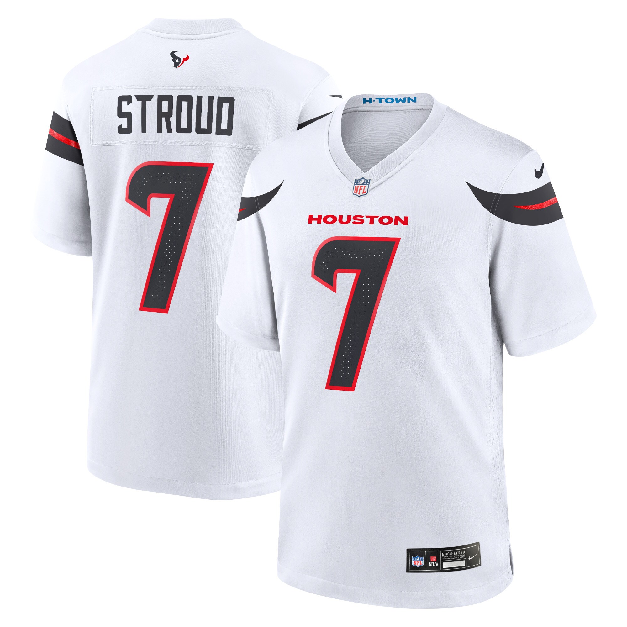 Men's Houston Texans C.J. Stroud White Game Jersey JS4531 Saliibo