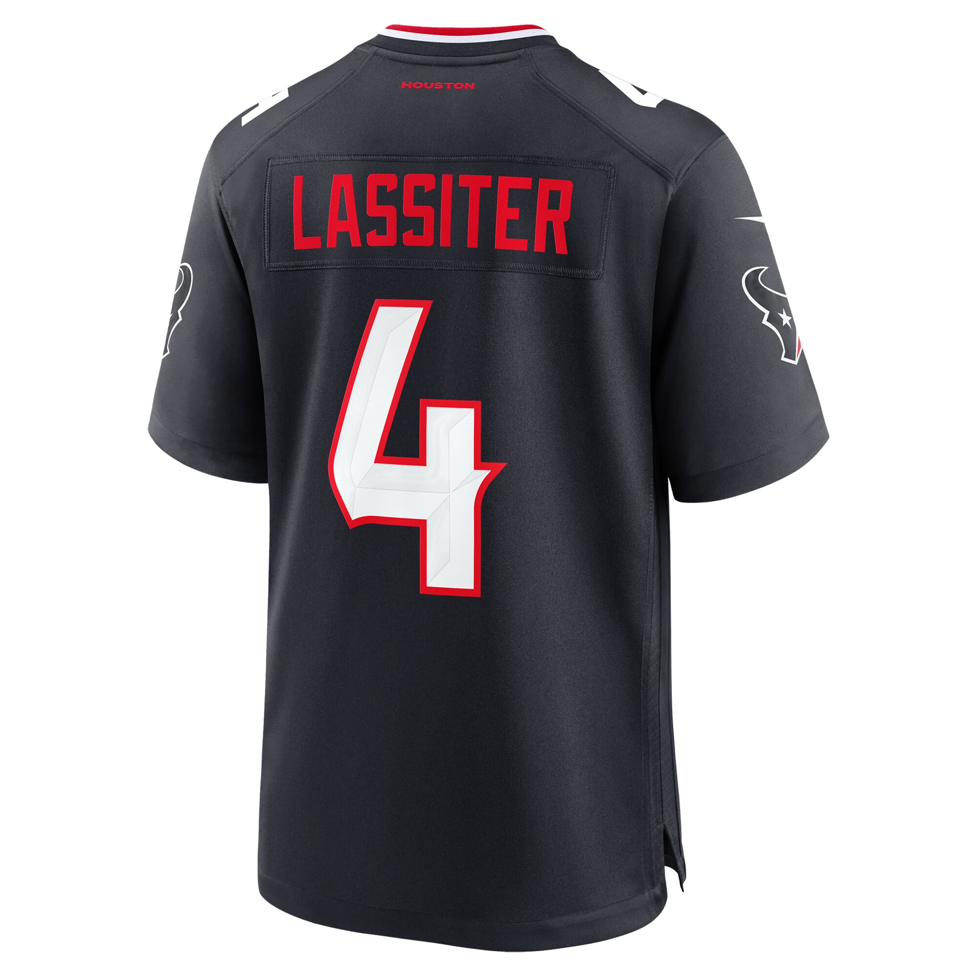 Men's Houston Texans Kamari Lassiter Navy Team Game Jersey JS2844 Saliibo - Image 3