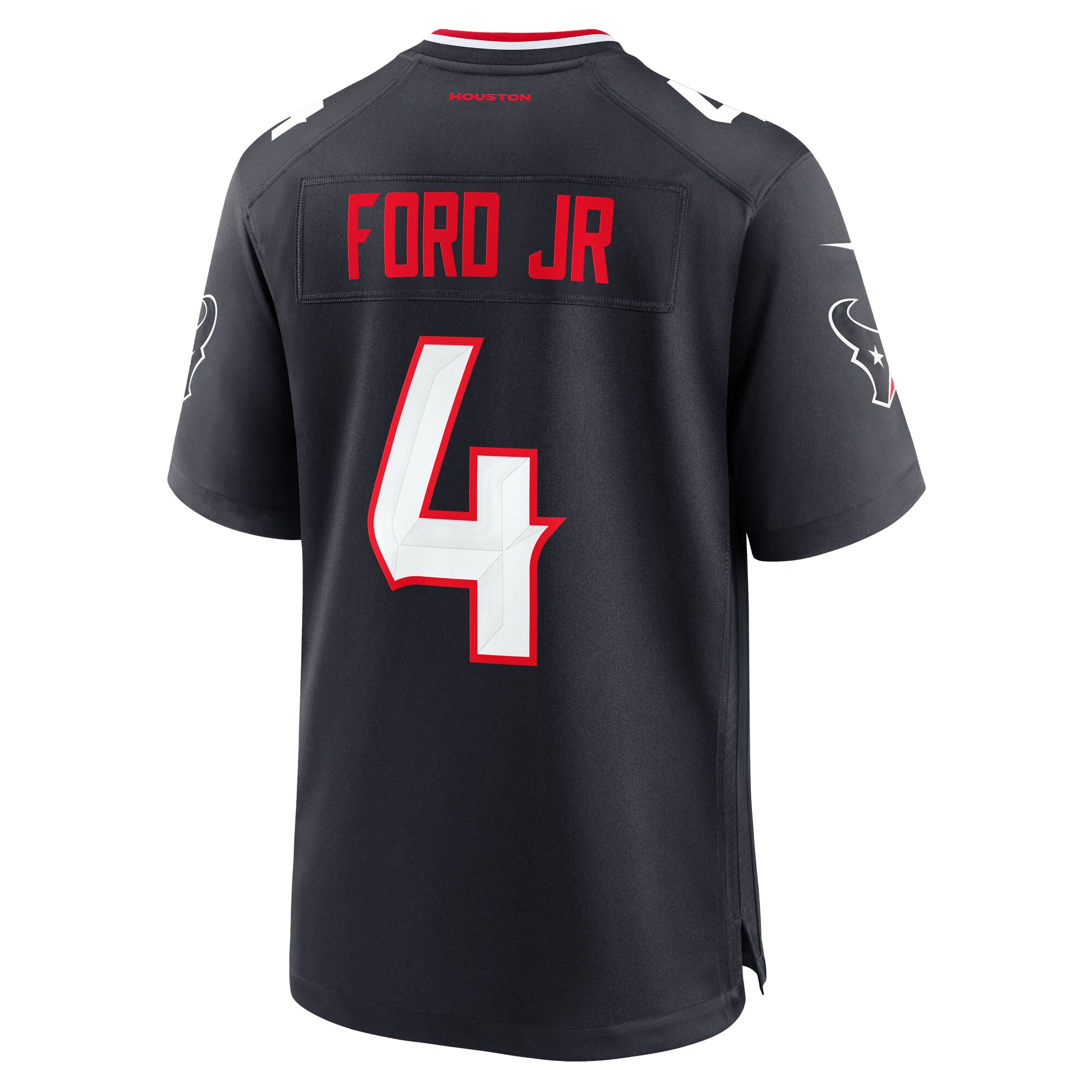 Men's Houston Texans Mike Ford Navy Team Game Jersey JS5698 Saliibo - Image 3