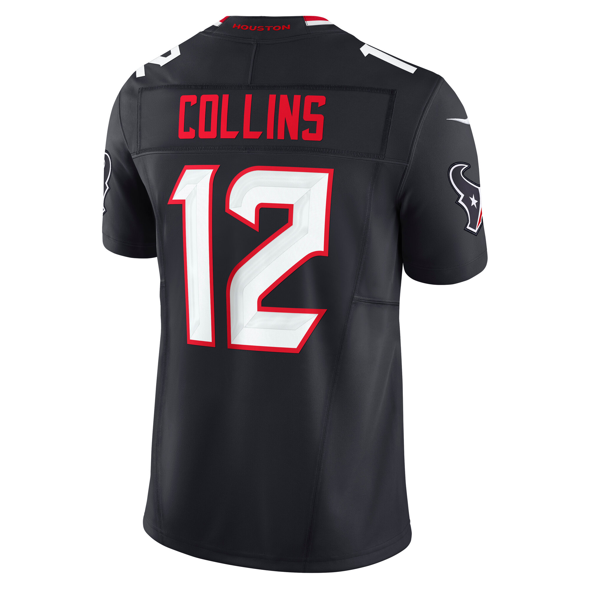 Men's Houston Texans Nico Collins Navy Team Vapor F.U.S.E. Limited Jersey JS2300 Saliibo - Image 3
