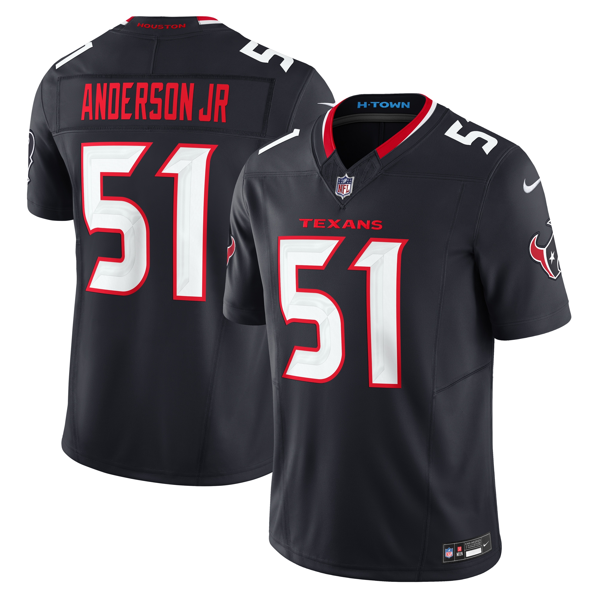 Men's Houston Texans Will Anderson Jr. Navy Vapor F.U.S.E. Limited Jersey JS2273 Saliibo