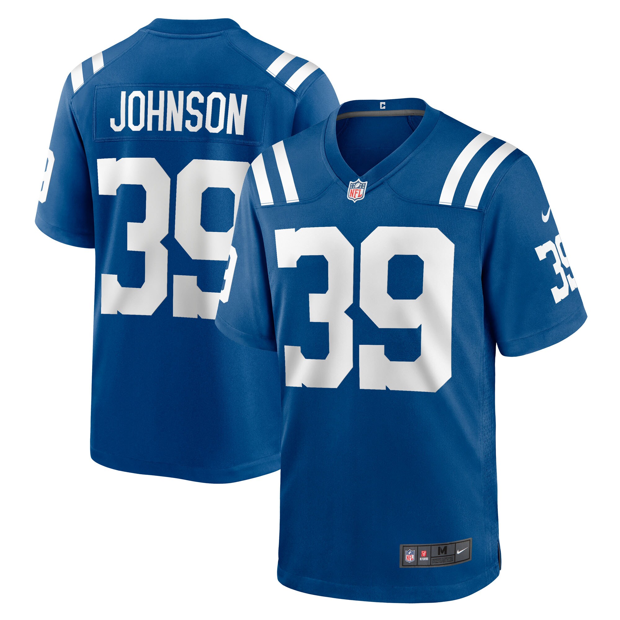Men's Indianapolis Colts Alex Johnson Royal Team Game Jersey JS2192 Saliibo