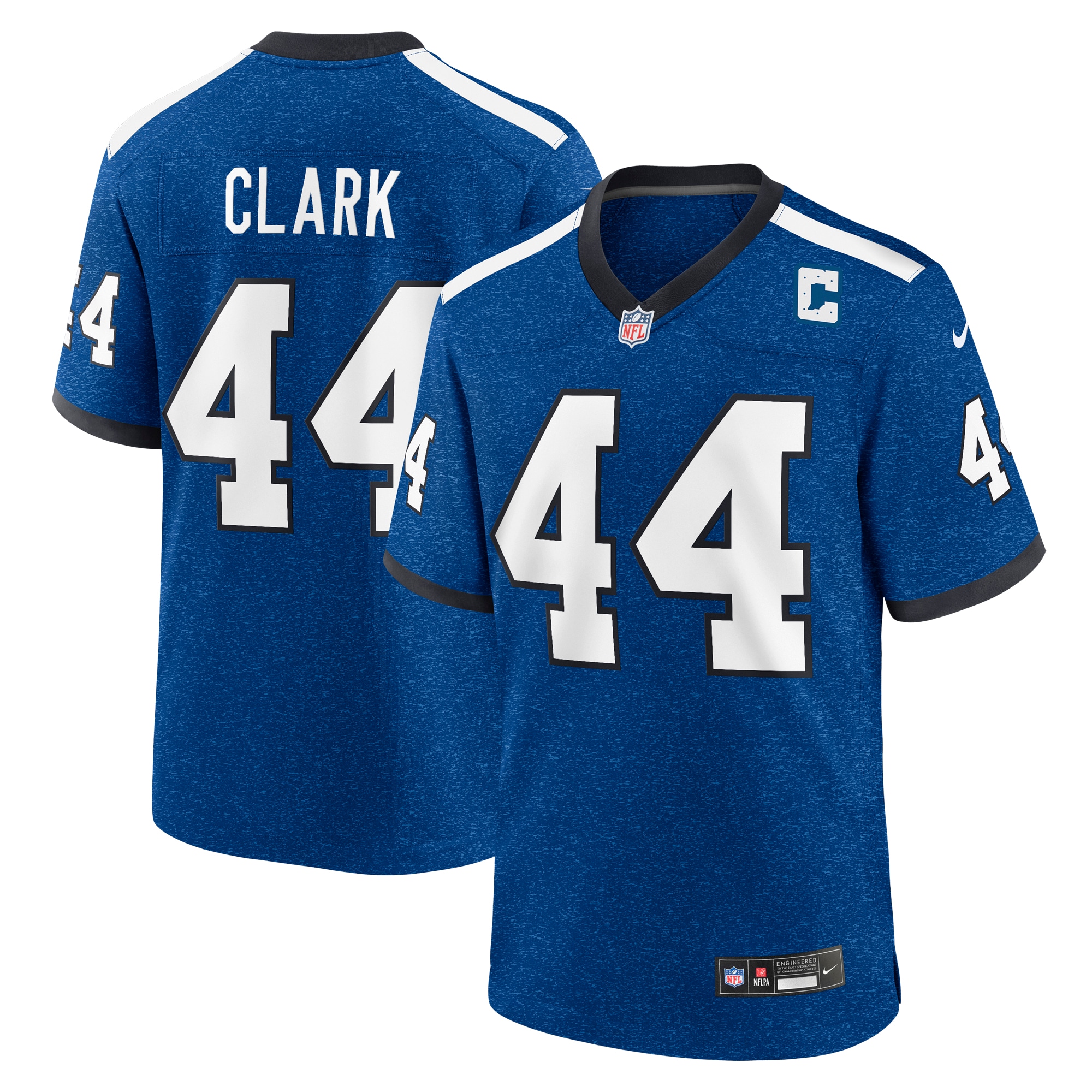 Men's Indianapolis Colts Dallas Clark Royal Indiana Nights Alternate Game Jersey JS1328 Saliibo