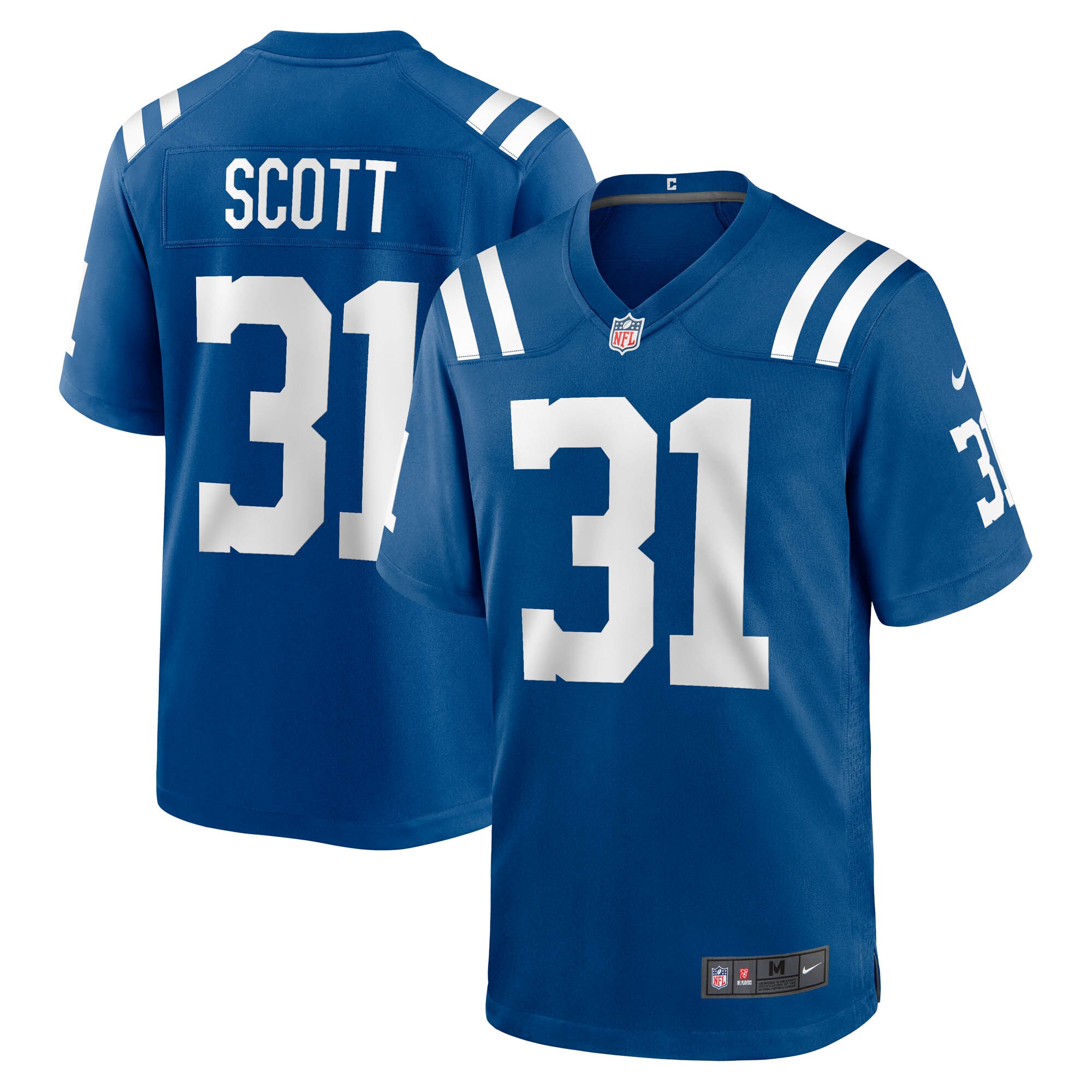 Men's Indianapolis Colts Daniel Scott Royal Game Jersey JS1508 Saliibo