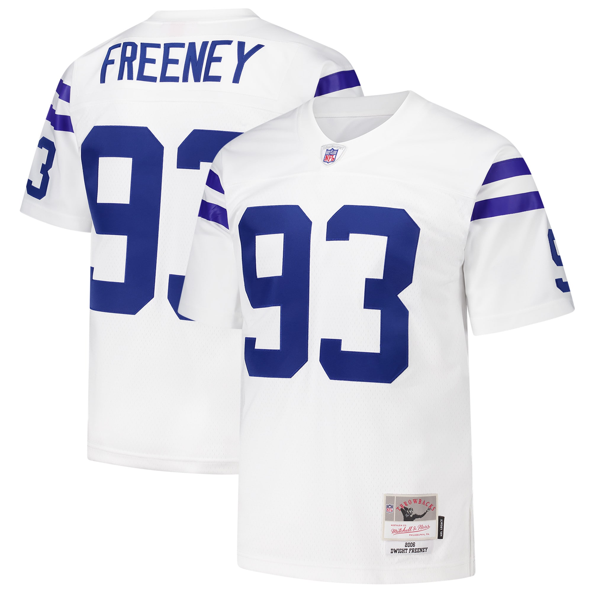 Men's Indianapolis Colts Dwight Freeney Mitchell & Ness White 2006 Legacy Jersey JS4573 Saliibo