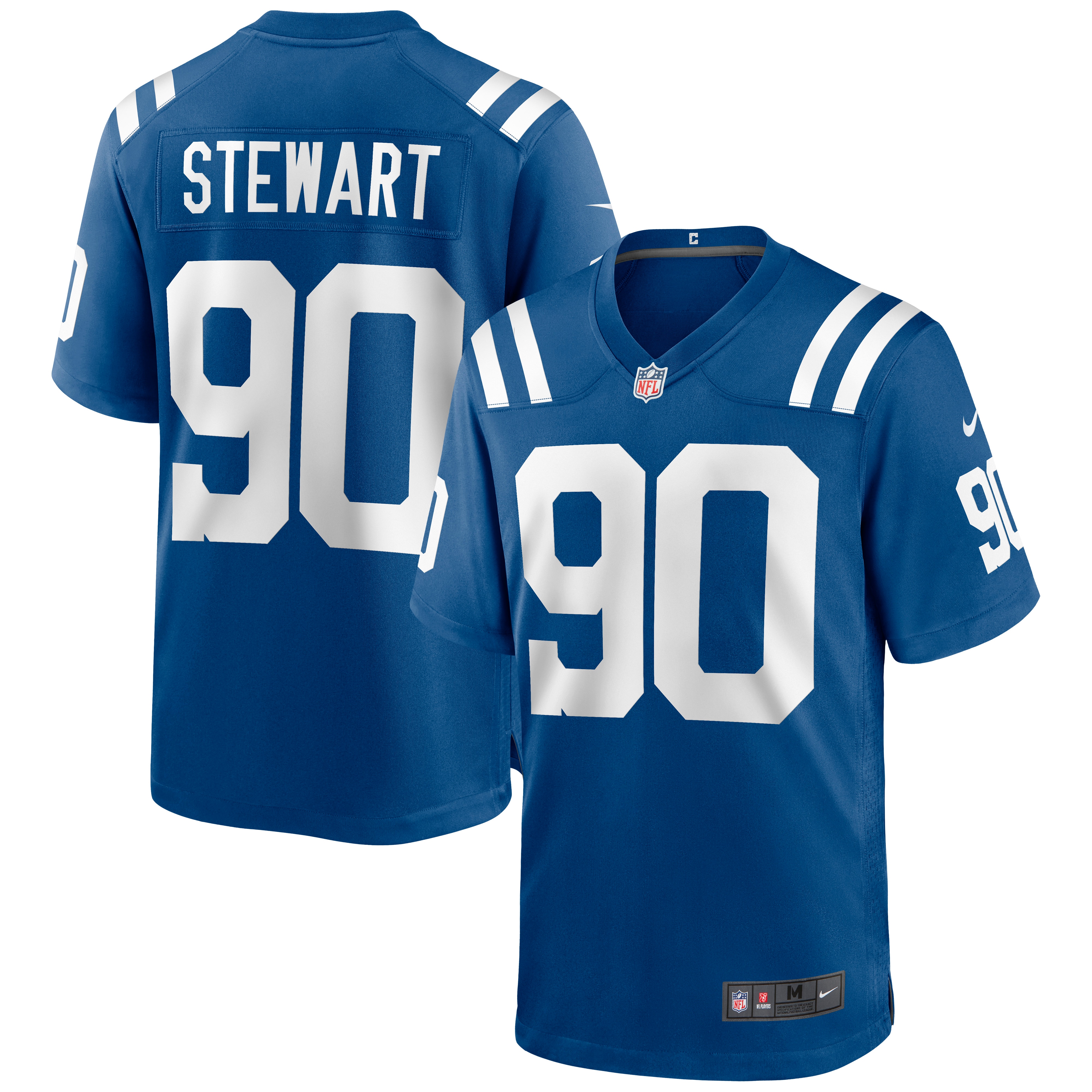 Men's Indianapolis Colts Grover Stewart Royal Game Jersey JS1635 Saliibo