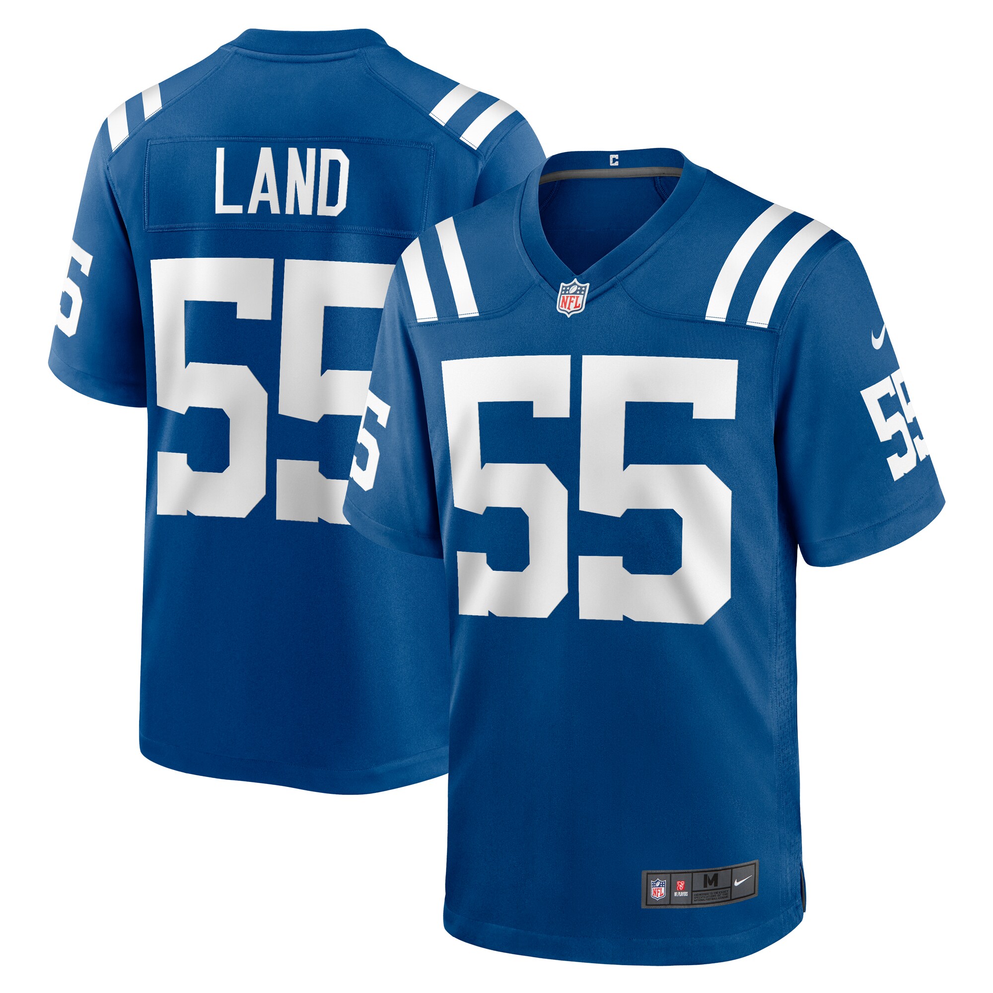 Men's Indianapolis Colts Isaiah Land Royal Team Game Jersey JS5171 Saliibo
