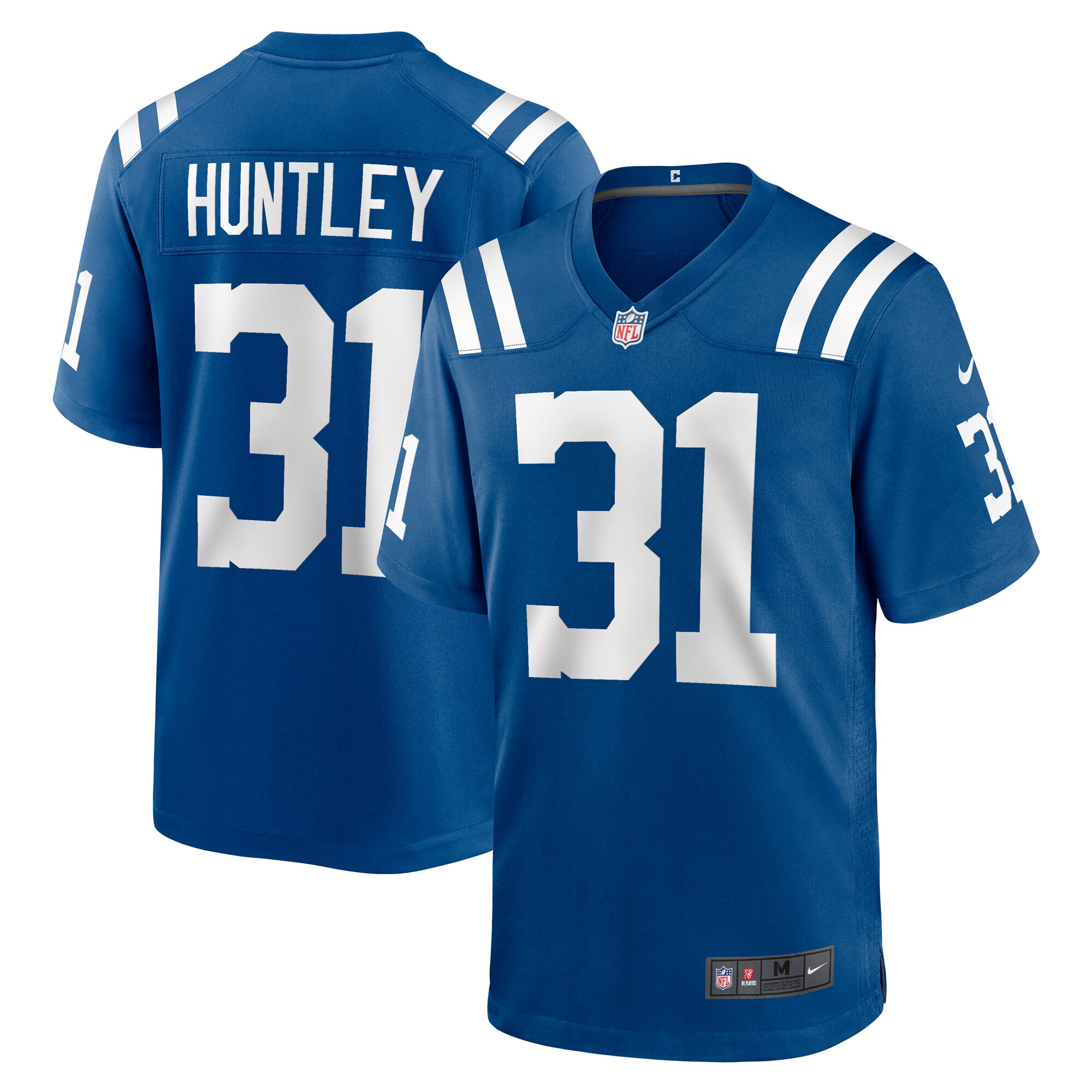 Men's Indianapolis Colts Jason Huntley Royal Team Game Jersey JS4649 Saliibo