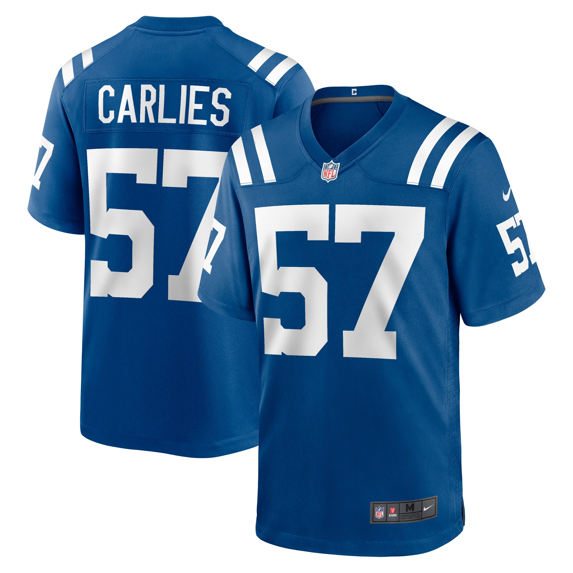 Men's Indianapolis Colts Jaylon Carlies Royal Game Jersey JS6169 Saliibo