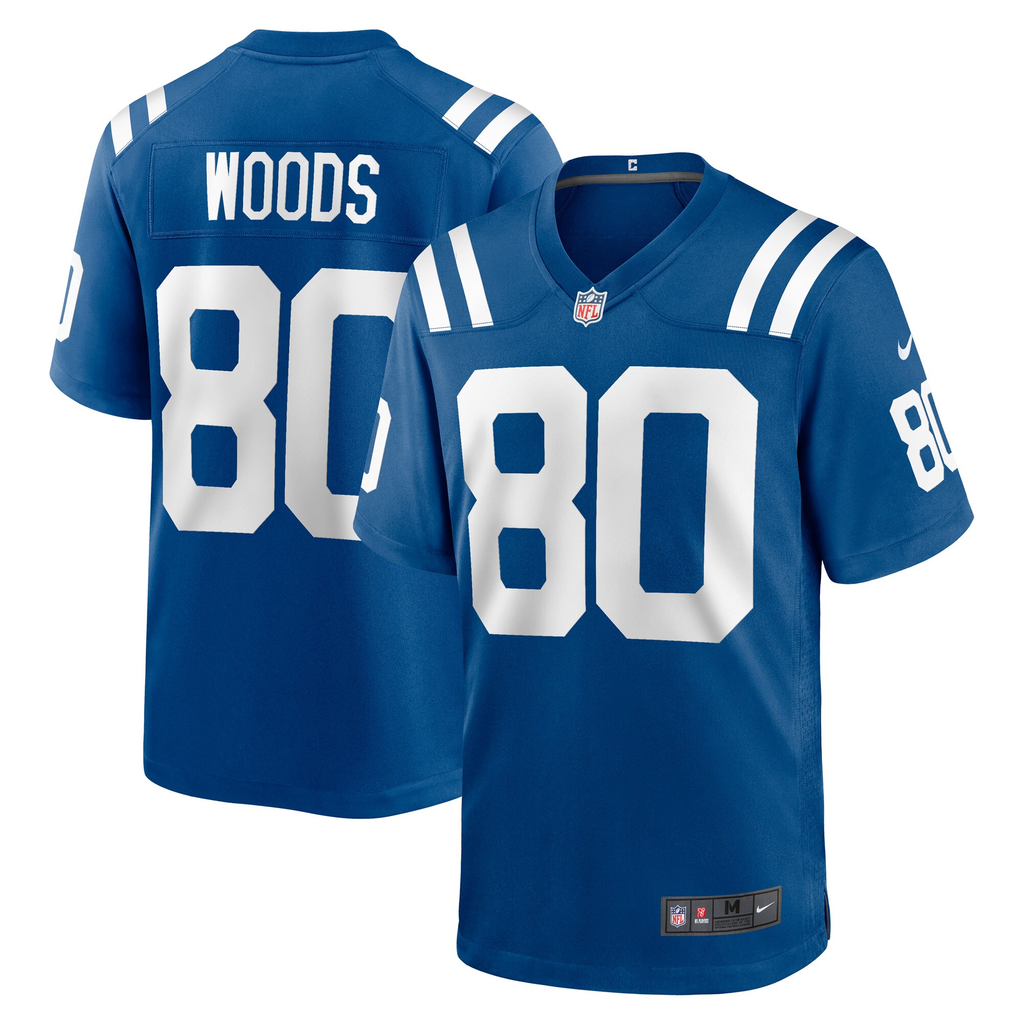 Men's Indianapolis Colts Jelani Woods Royal Player Game Jersey JS8803 Saliibo