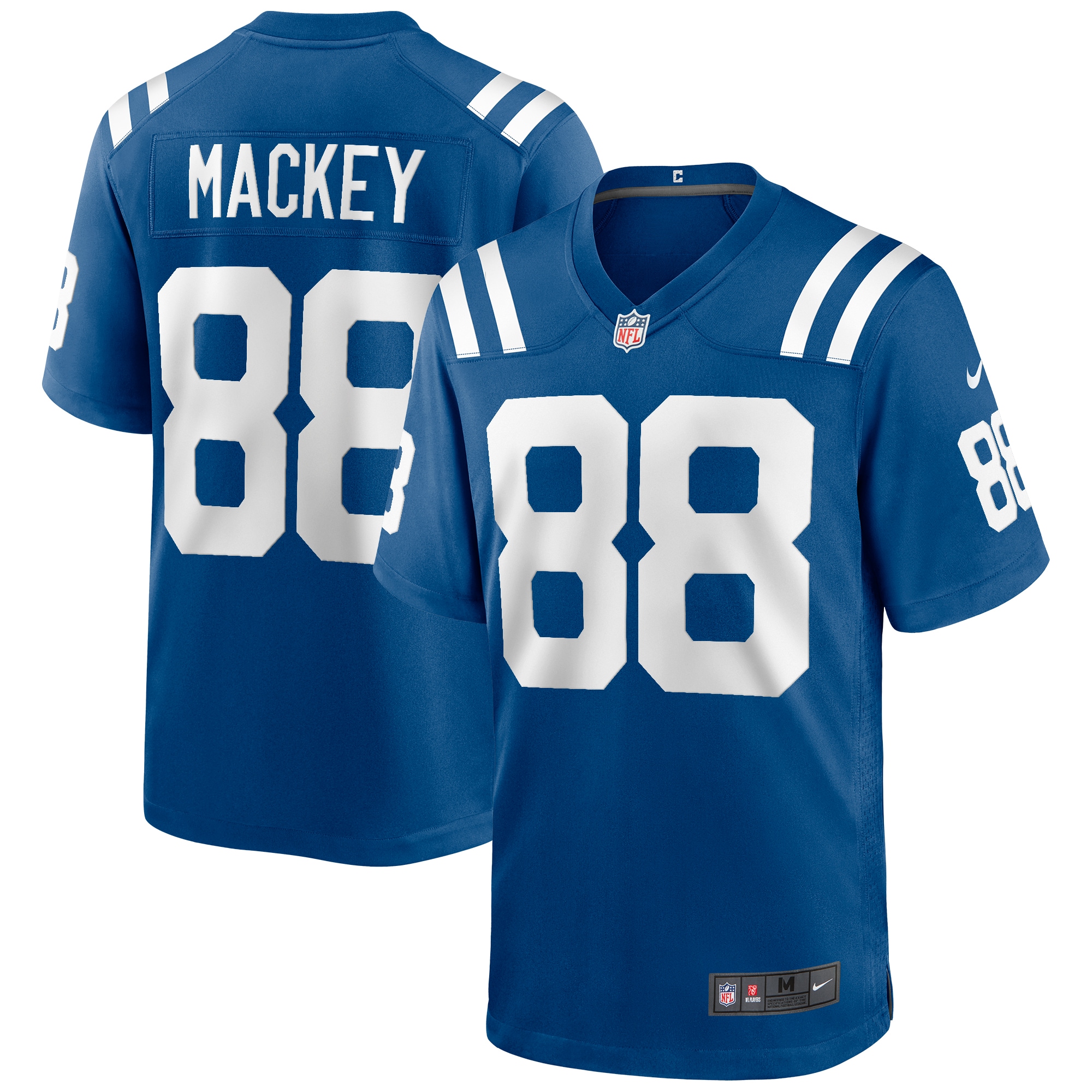 Men's Indianapolis Colts John Mackey Royal Game Retired Player Jersey JS5810 Saliibo