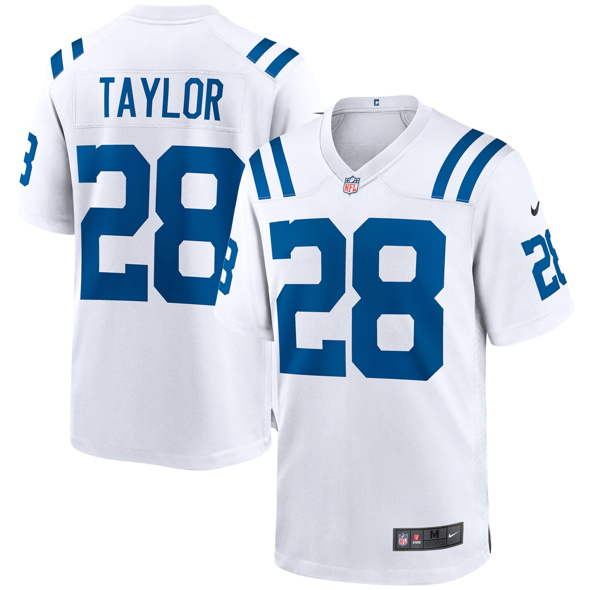 Men's Indianapolis Colts Jonathan Taylor White Game Jersey JS2935 Saliibo