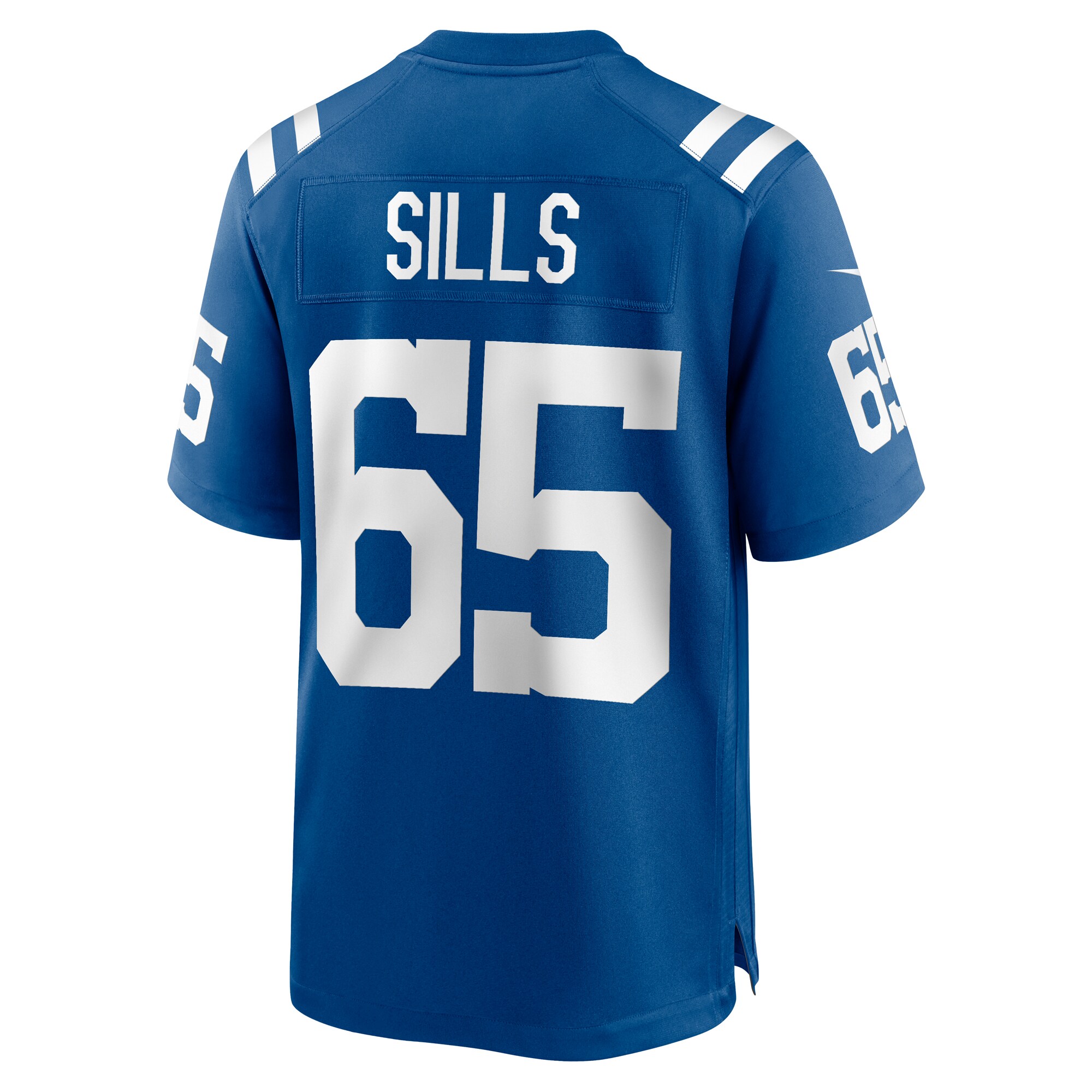 Men's Indianapolis Colts Josh Sills Royal Team Game Jersey JS2245 Saliibo - Image 3