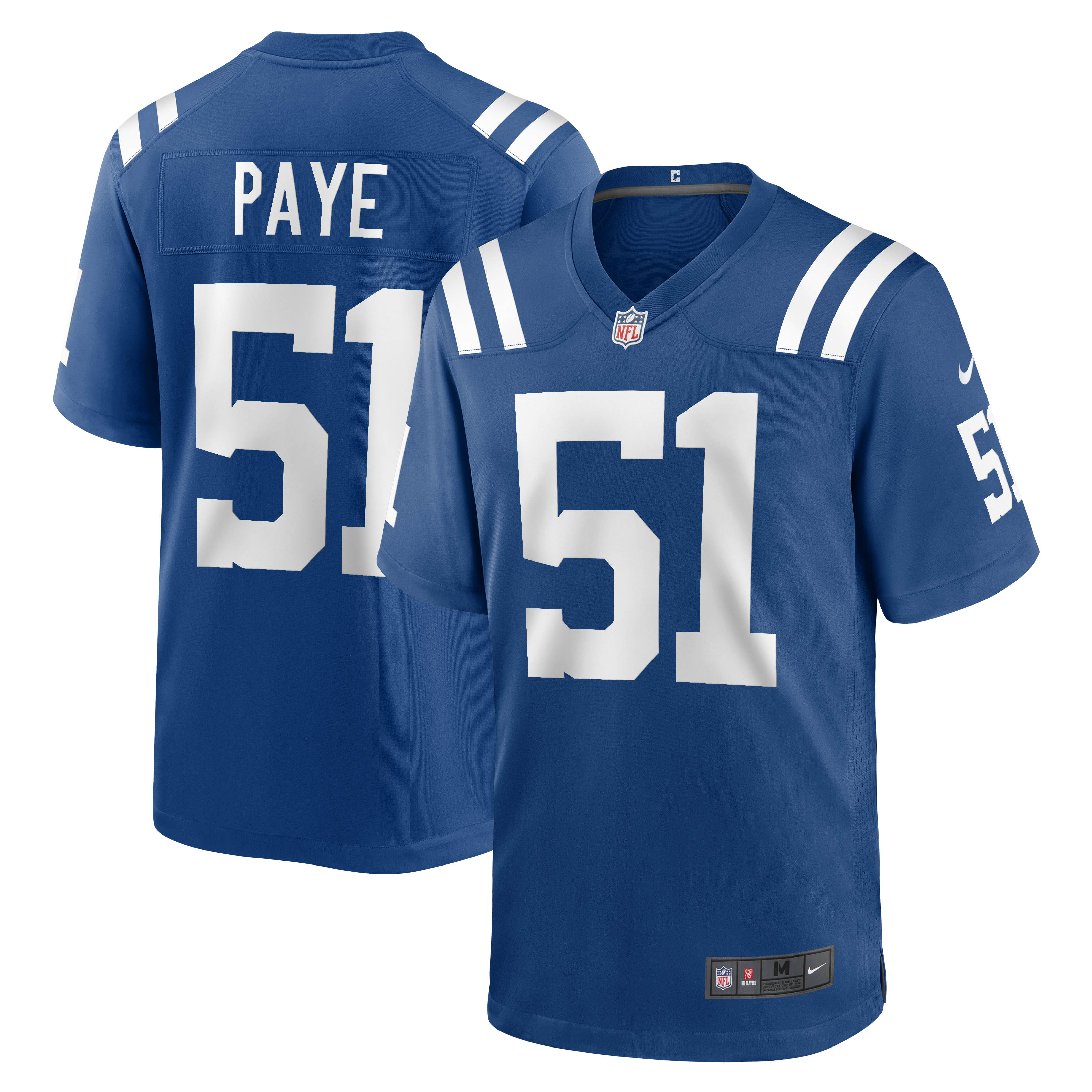 Men's Indianapolis Colts Kwity Paye Royal Game Jersey JS2063 Saliibo