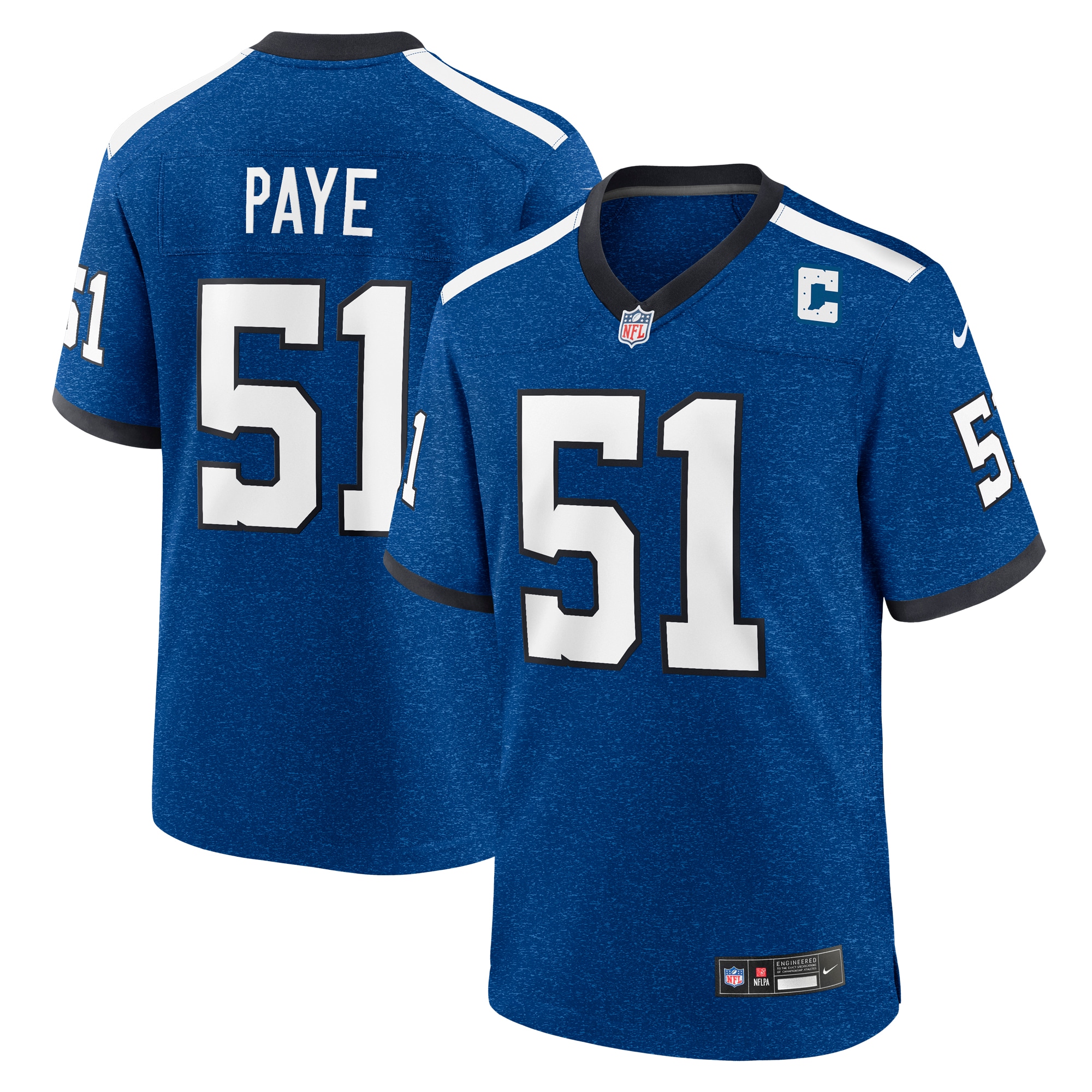 Men's Indianapolis Colts Kwity Paye Royal Indiana Nights Alternate Game Jersey JS1421 Saliibo