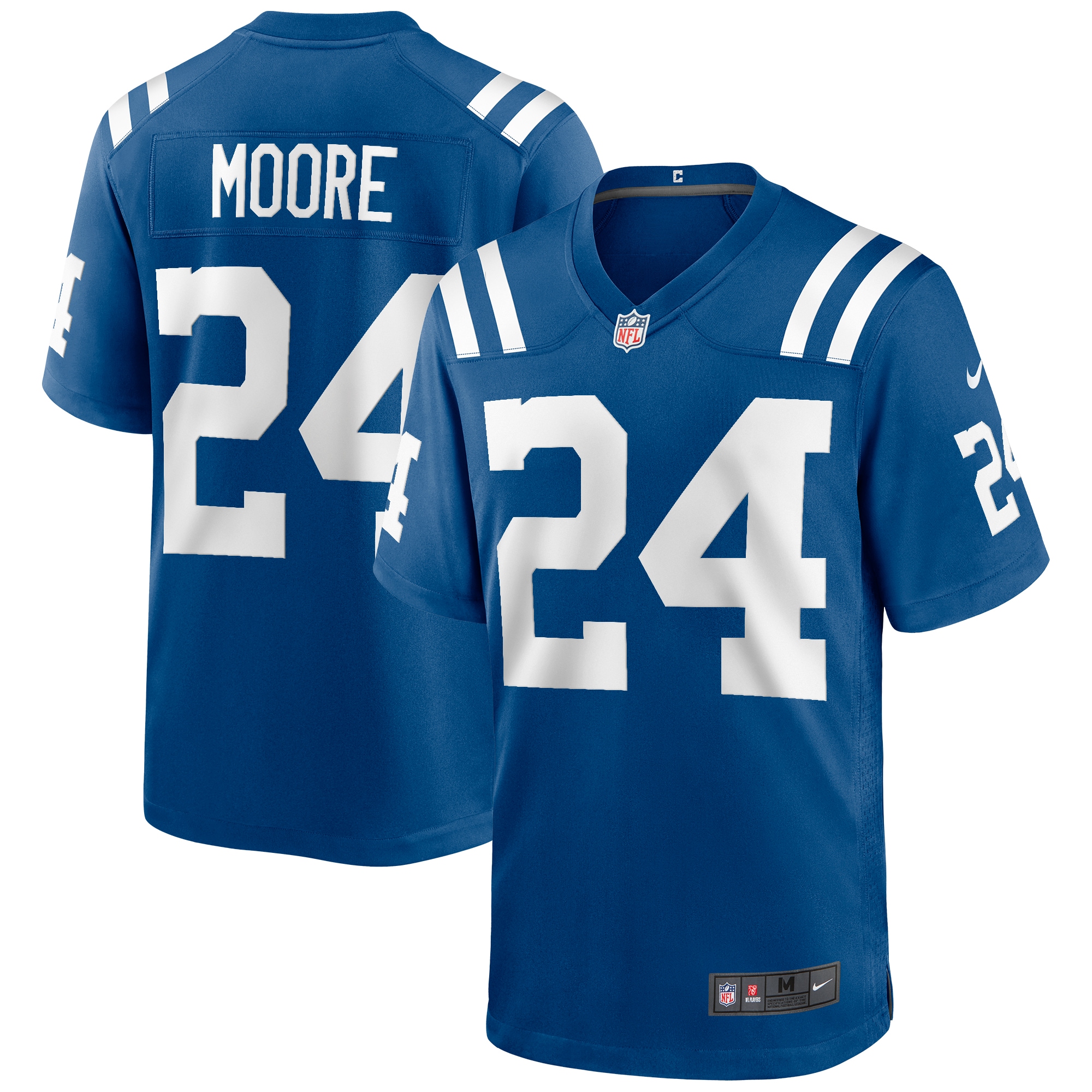Men's Indianapolis Colts Lenny Moore Royal Game Retired Player Jersey JS8517 Saliibo