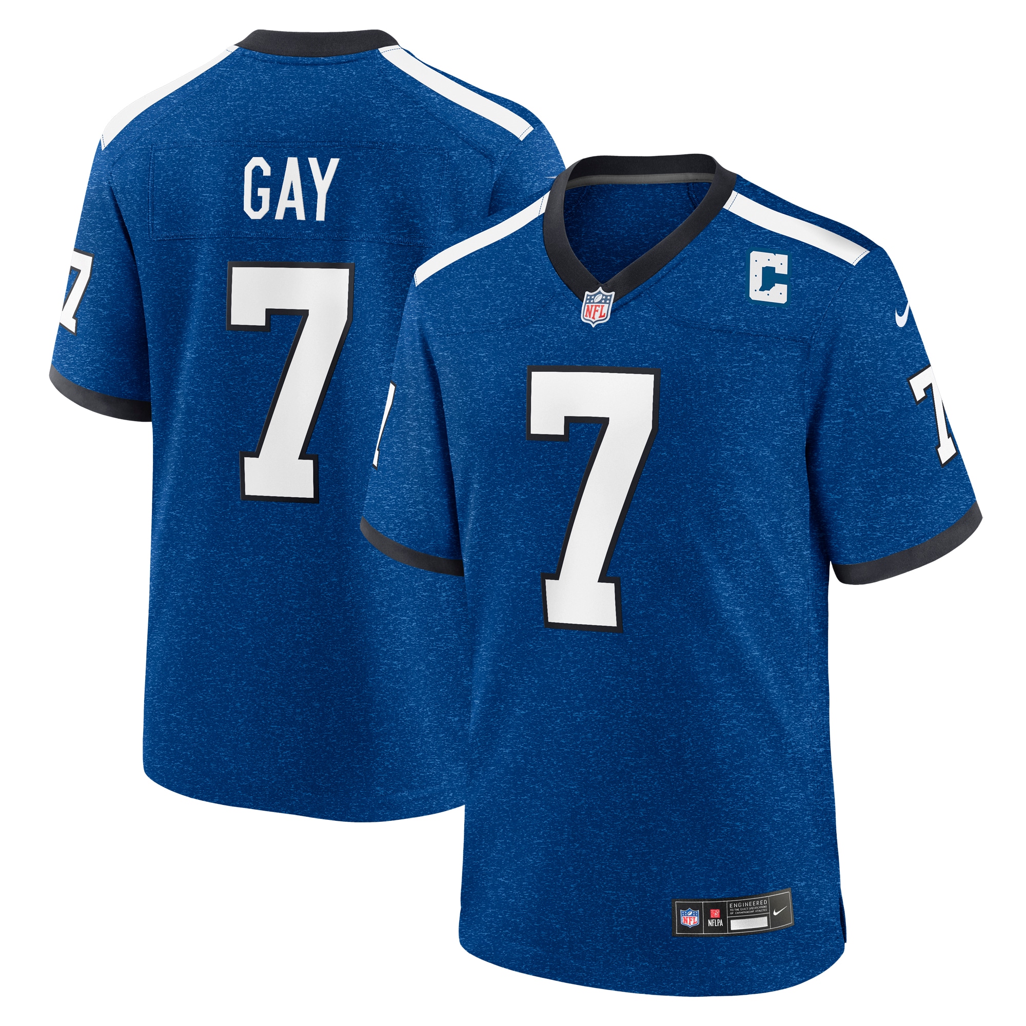 Men's Indianapolis Colts Matt Gay Royal Indiana Nights Alternate Game Jersey JS8232 Saliibo