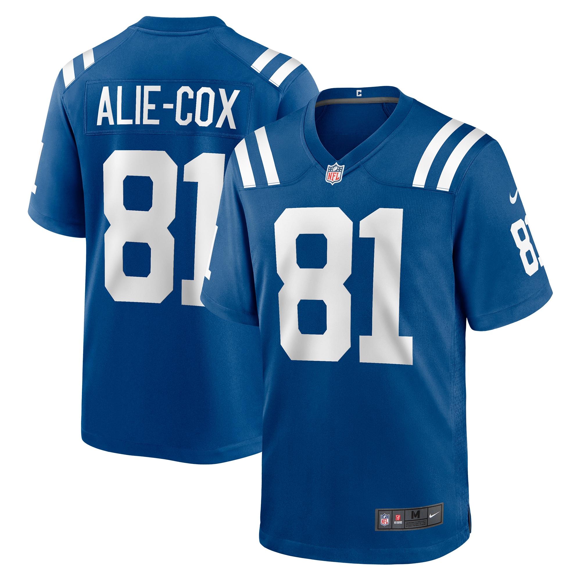 Men's Indianapolis Colts Mo Alie-Cox Royal Team Game Jersey JS1283 Saliibo