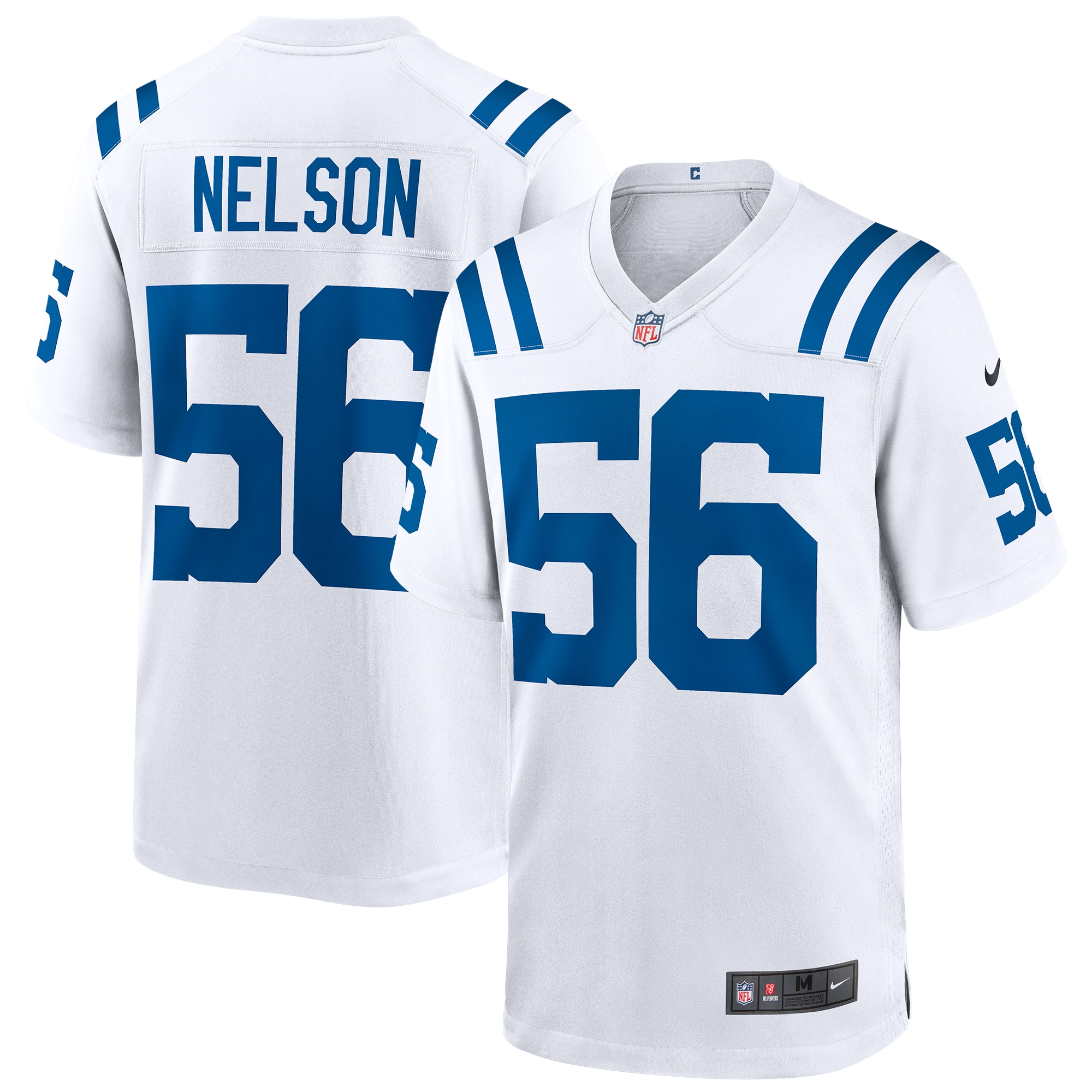 Men's Indianapolis Colts Quenton Nelson White Game Player Jersey JS6081 Saliibo