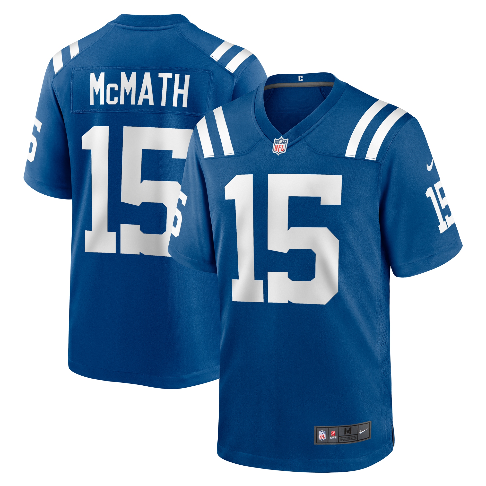 Men's Indianapolis Colts Racey McMath Royal Team Game Jersey JS1368 Saliibo