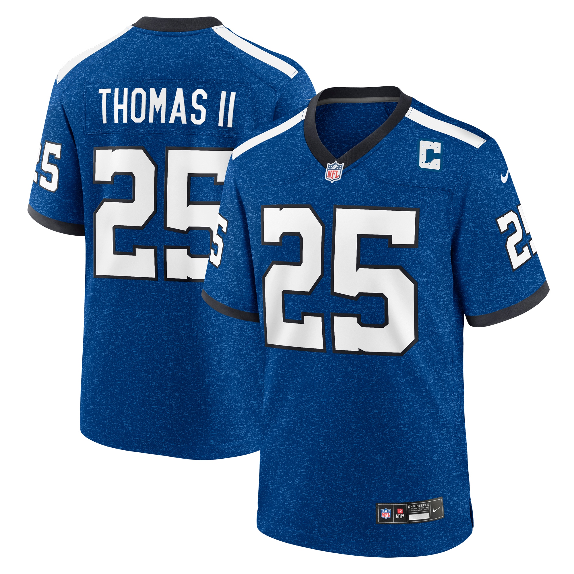 Men's Indianapolis Colts Rodney Thomas II Royal Indiana Nights Alternate Game Jersey JS6059 Saliibo