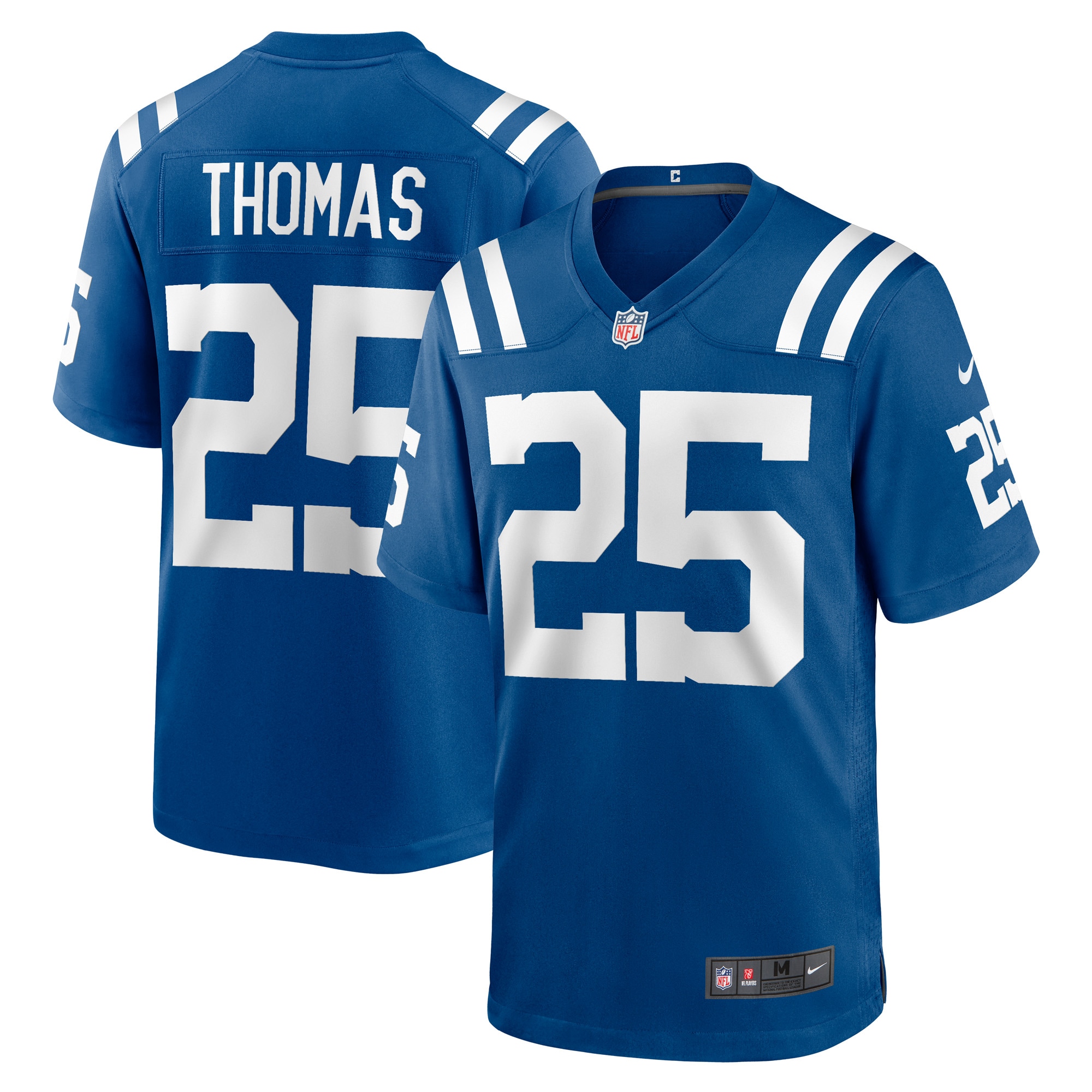 Men's Indianapolis Colts Rodney Thomas Royal Player Game Jersey JS2005 Saliibo