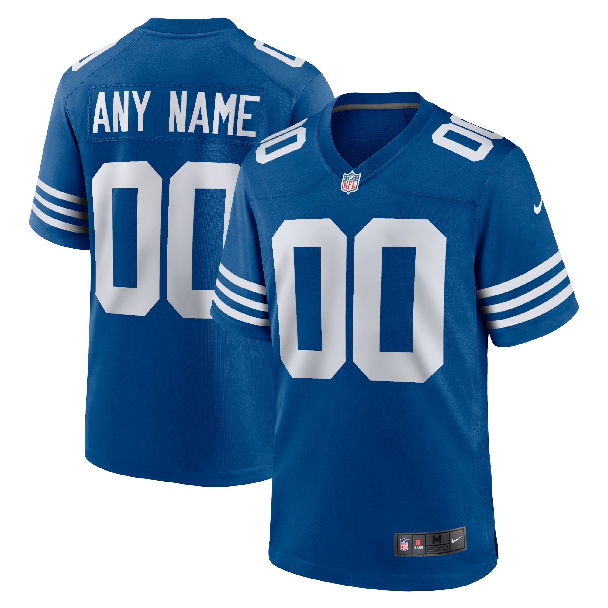 Men's Indianapolis Colts Royal Alternate Custom Jersey JS5656 Saliibo