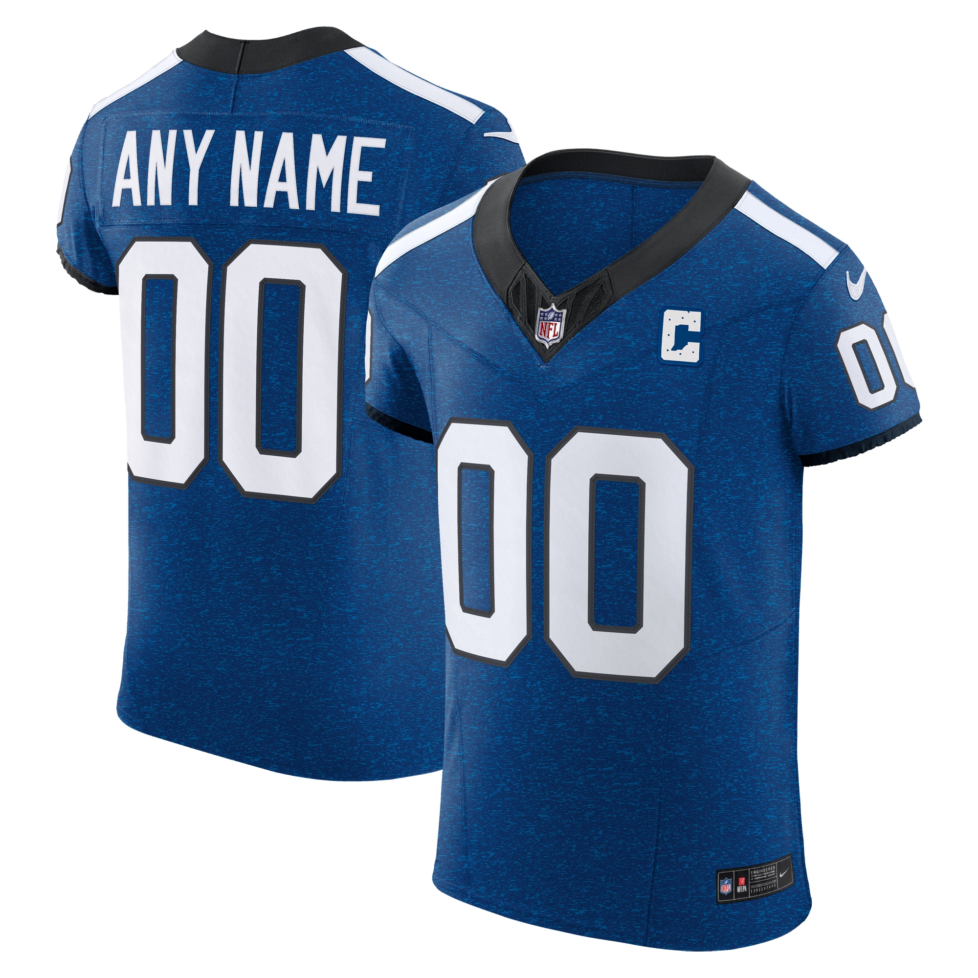 Men's Indianapolis Colts Royal Vapor F.U.S.E. Elite Custom Jersey JS7810 Saliibo