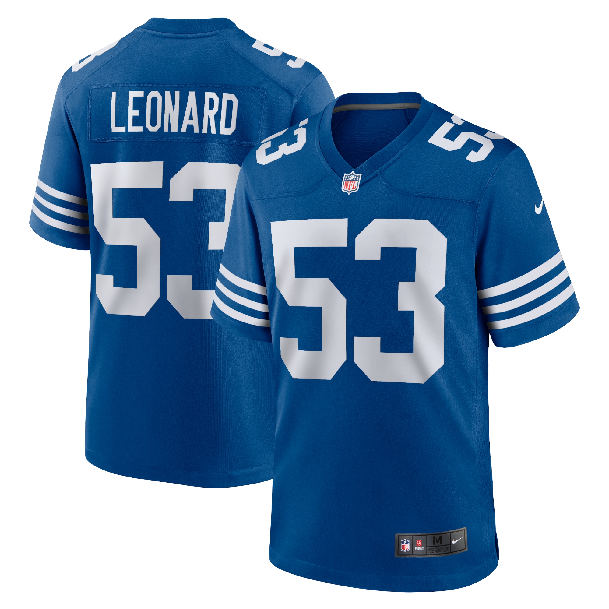 Men's Indianapolis Colts Shaquille Leonard Royal Alternate Game Jersey JS1483 Saliibo