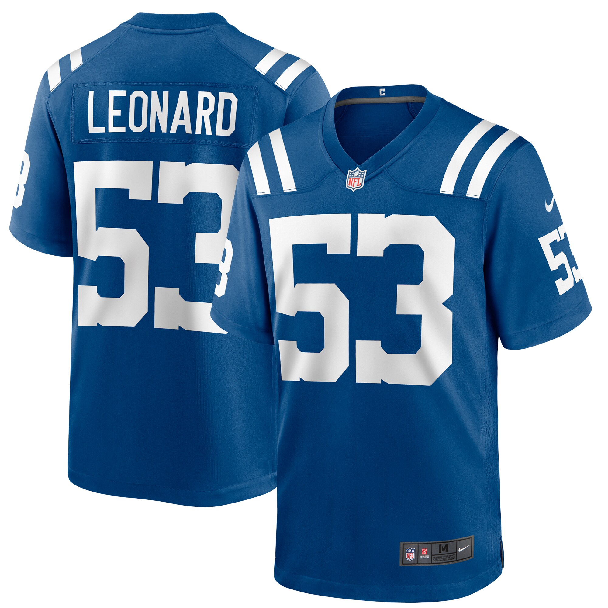 Men's Indianapolis Colts Shaquille Leonard Royal Game Jersey JS1558 Saliibo