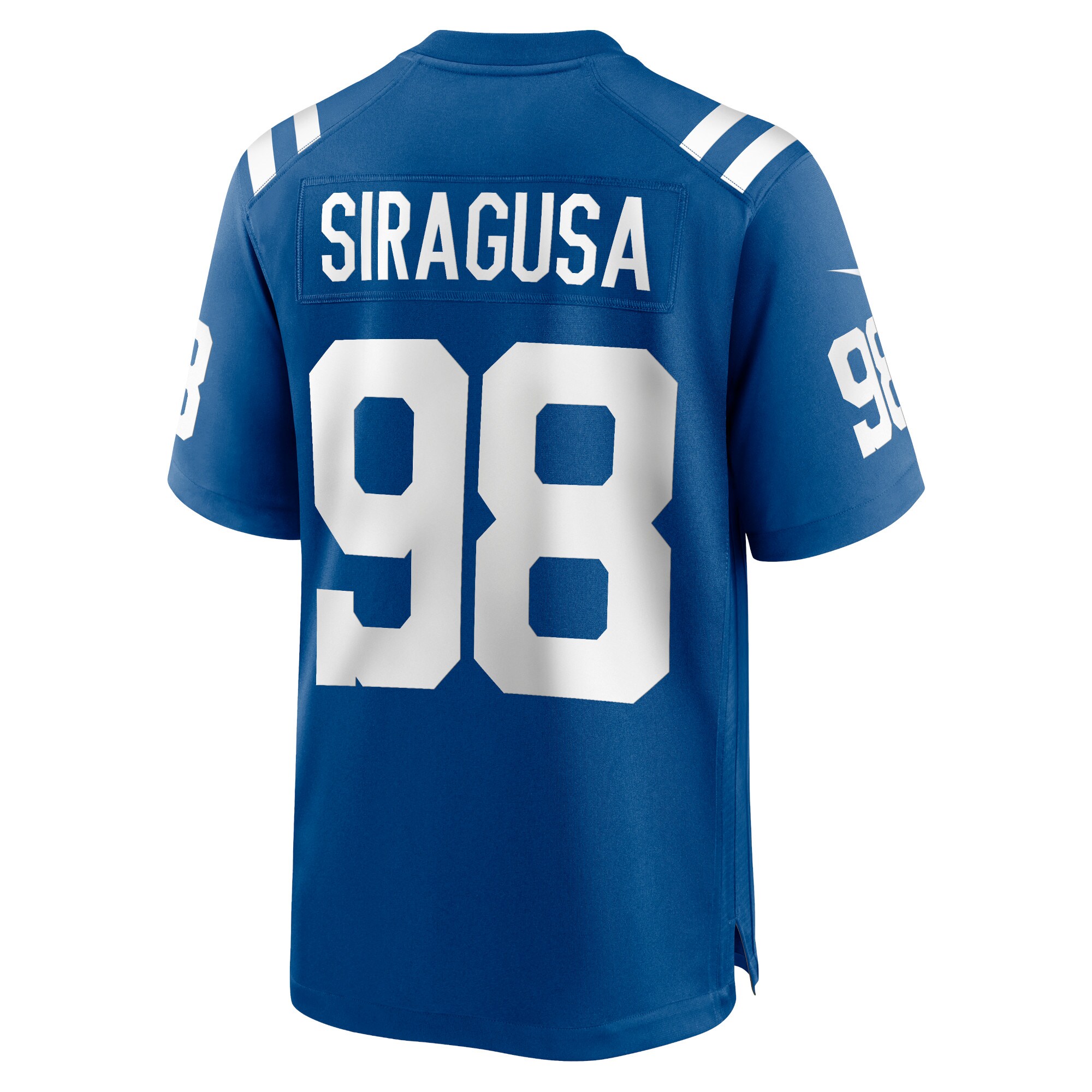Men's Indianapolis Colts Tony Siragusa Royal Game Retired Player Jersey JS7864 Saliibo - Image 3