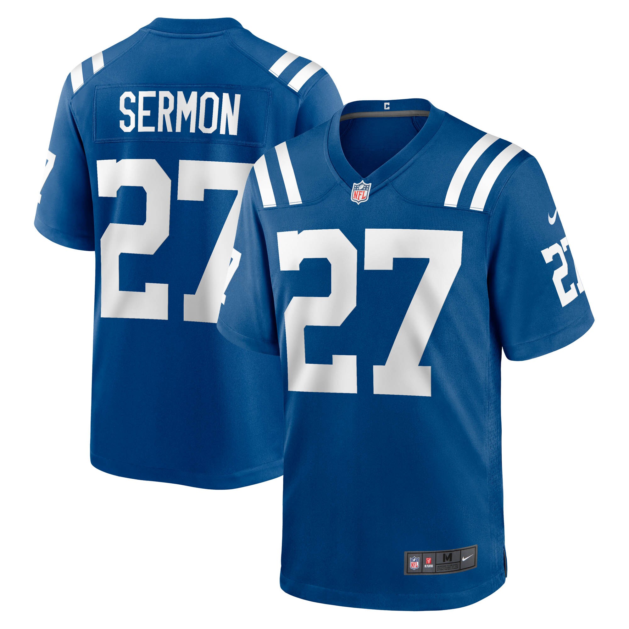 Men's Indianapolis Colts Trey Sermon Royal Game Jersey JS9412 Saliibo