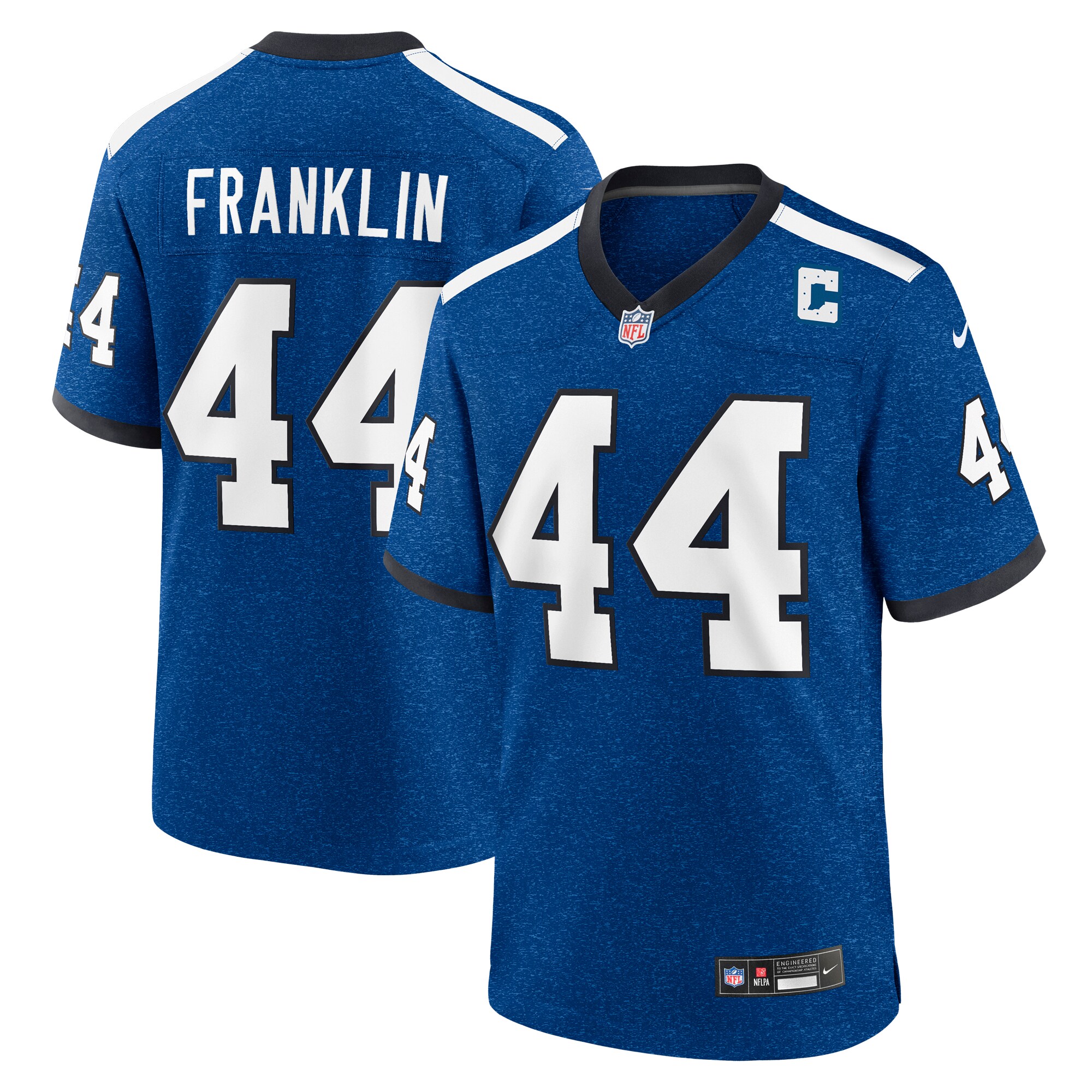 Men's Indianapolis Colts Zaire Franklin Royal Indiana Nights Alternate Game Jersey JS6178 Saliibo