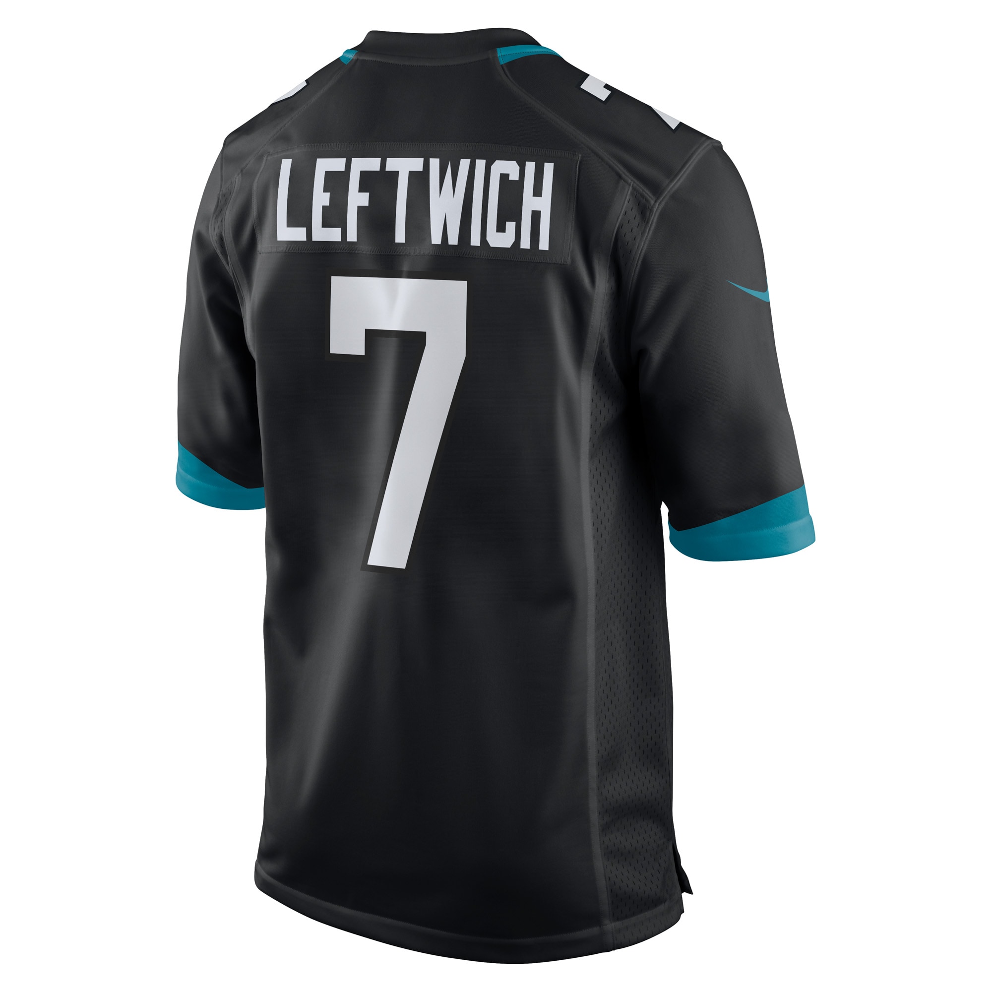 Men's Jacksonville Jaguars Byron Leftwich Black Alternate Retired Player Game Jersey JS3397 Saliibo - Image 3