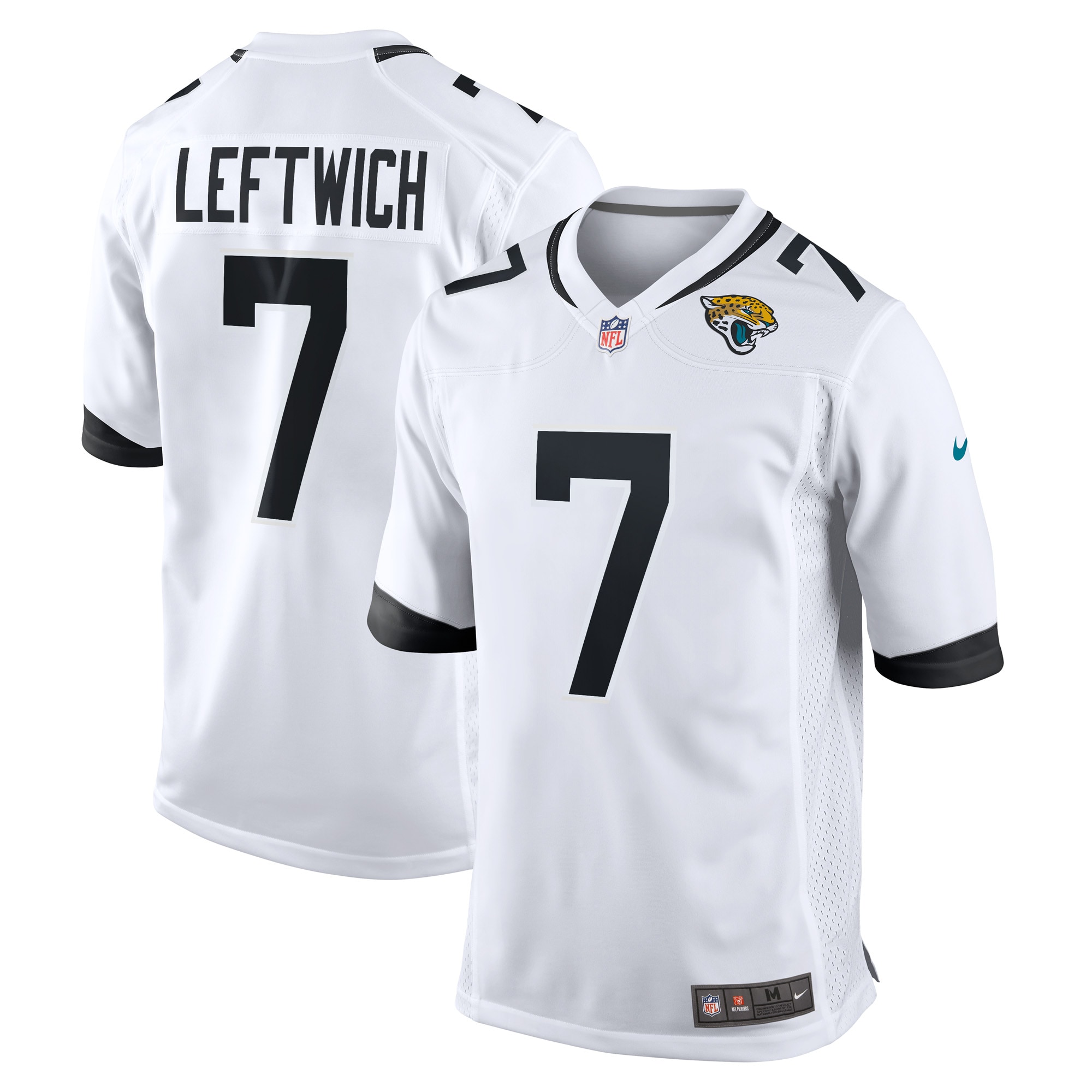 Men's Jacksonville Jaguars Byron Leftwich White Retired Player Game Jersey JS5001 Saliibo