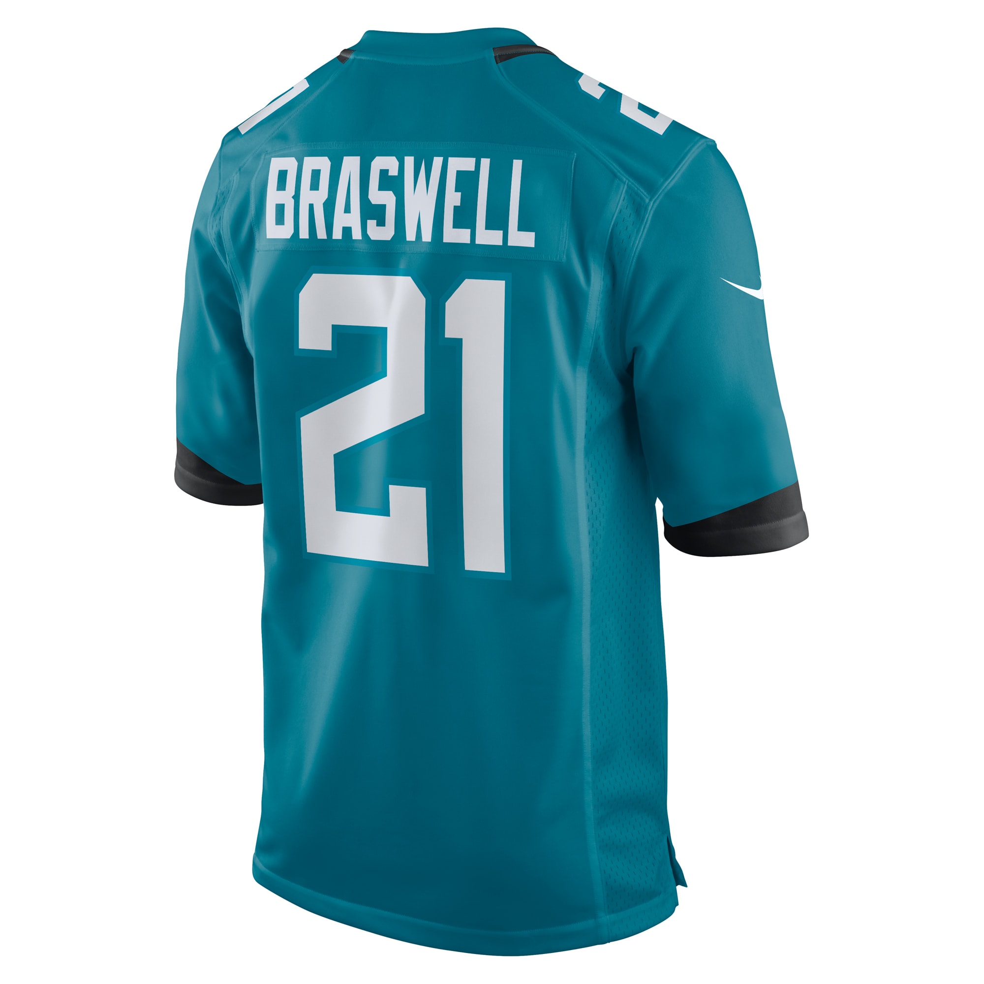 Men's Jacksonville Jaguars Christian Braswell Teal Team Game Jersey JS8640 Saliibo - Image 3