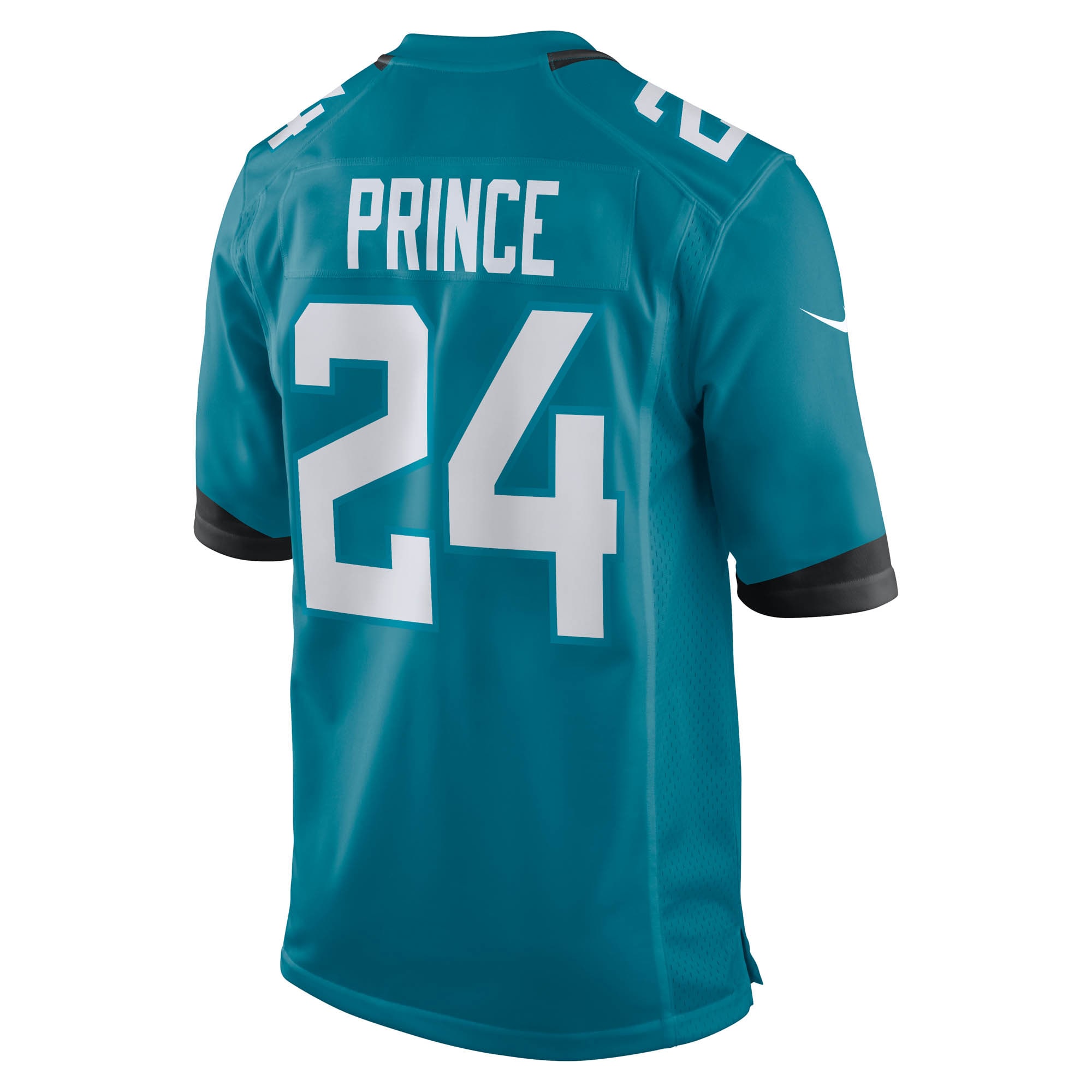 Men's Jacksonville Jaguars De??ntre Prince Teal Team Game Jersey JS2619 Saliibo - Image 3
