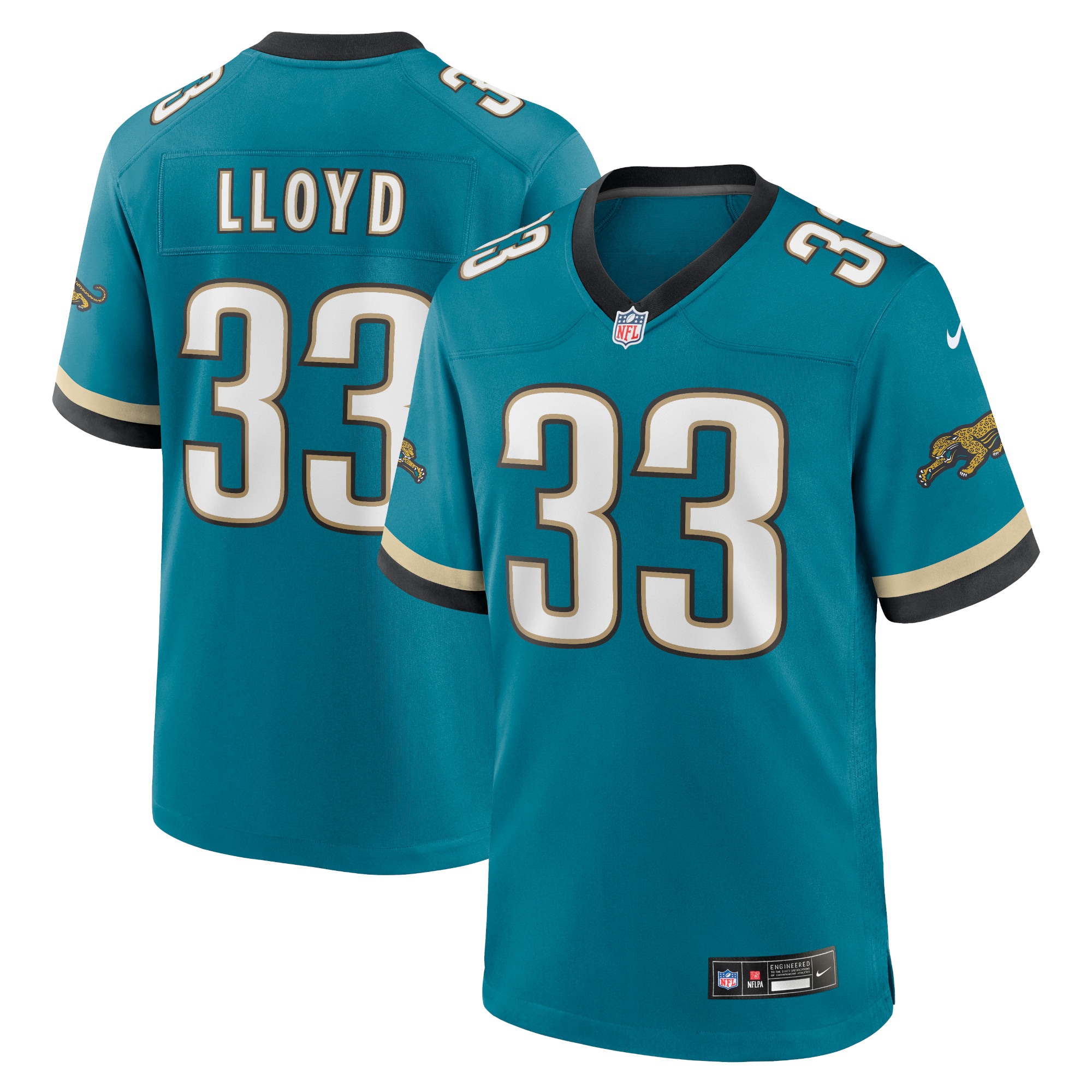 Men's Jacksonville Jaguars Devin Lloyd Teal Prowler Throwback Player Game Jersey JS2007 Saliibo