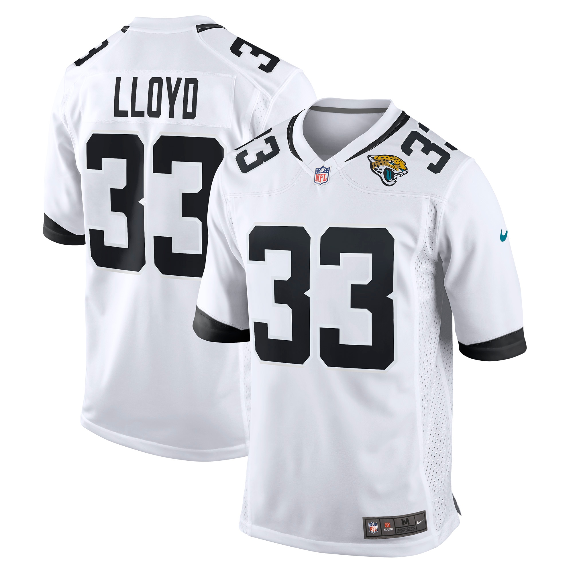 Men's Jacksonville Jaguars Devin Lloyd White Away Game Player Jersey JS9757 Saliibo