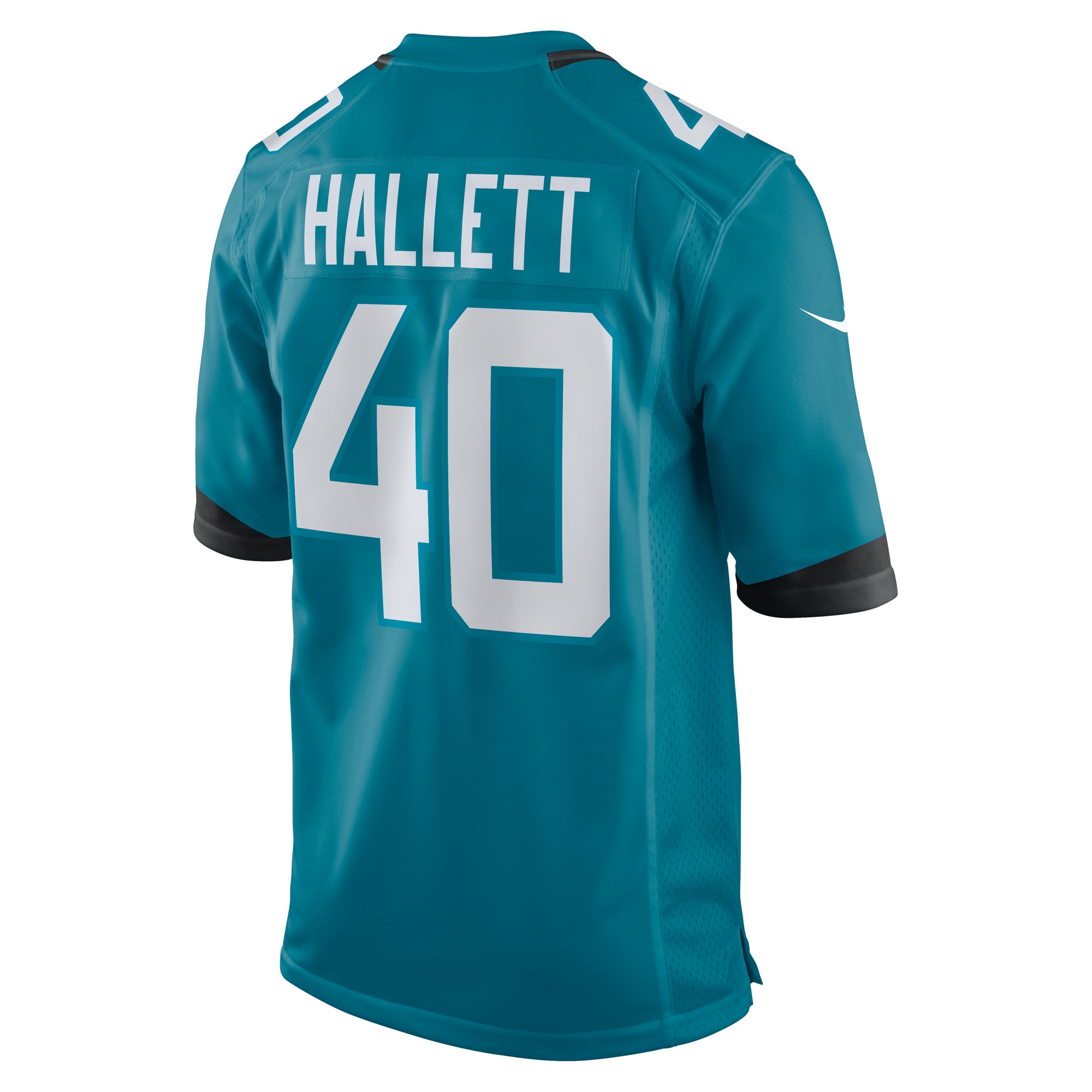 Men's Jacksonville Jaguars Erick Hallett Teal Game Jersey JS3941 Saliibo - Image 3