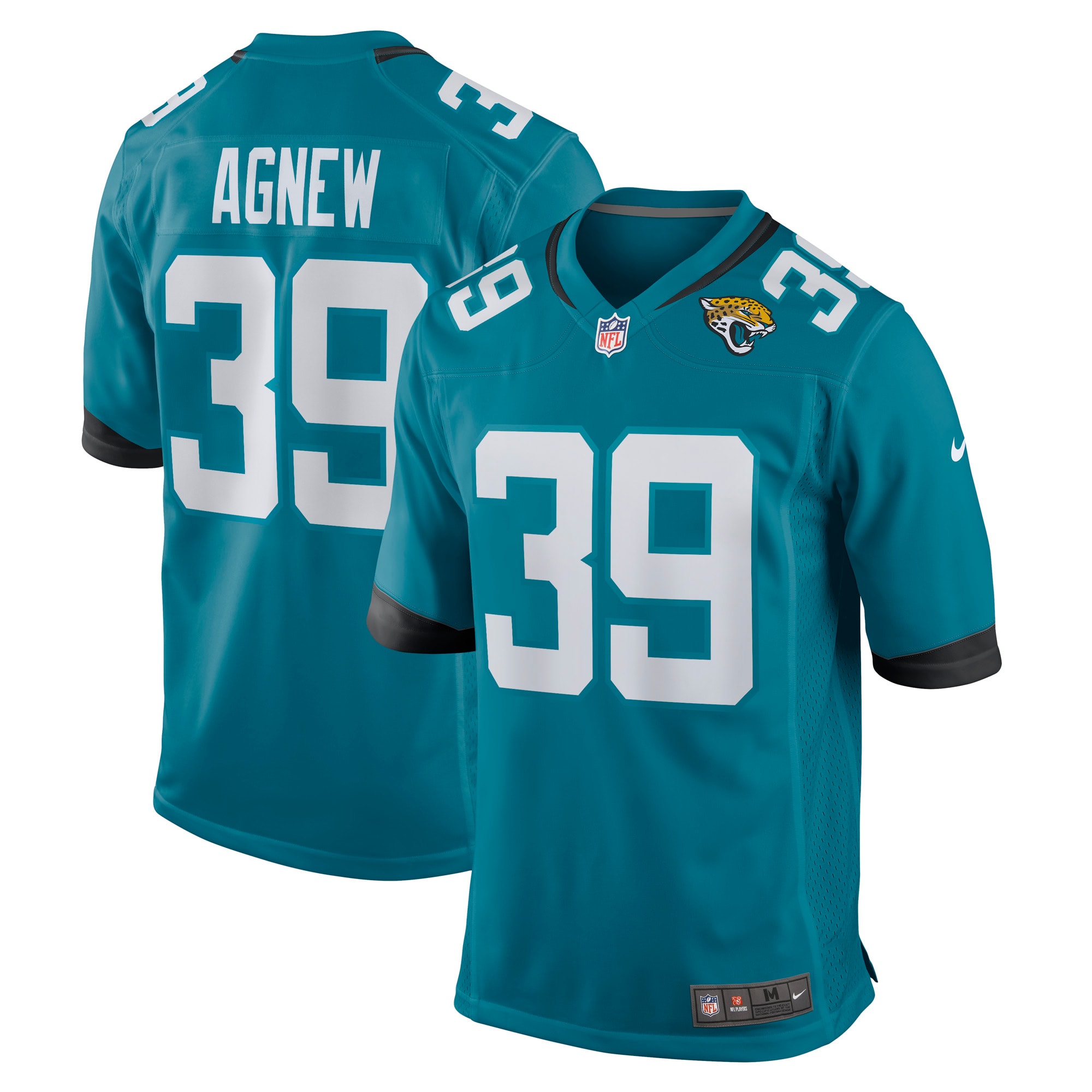 Men's Jacksonville Jaguars Jamal Agnew Teal Game Jersey JS4932 Saliibo