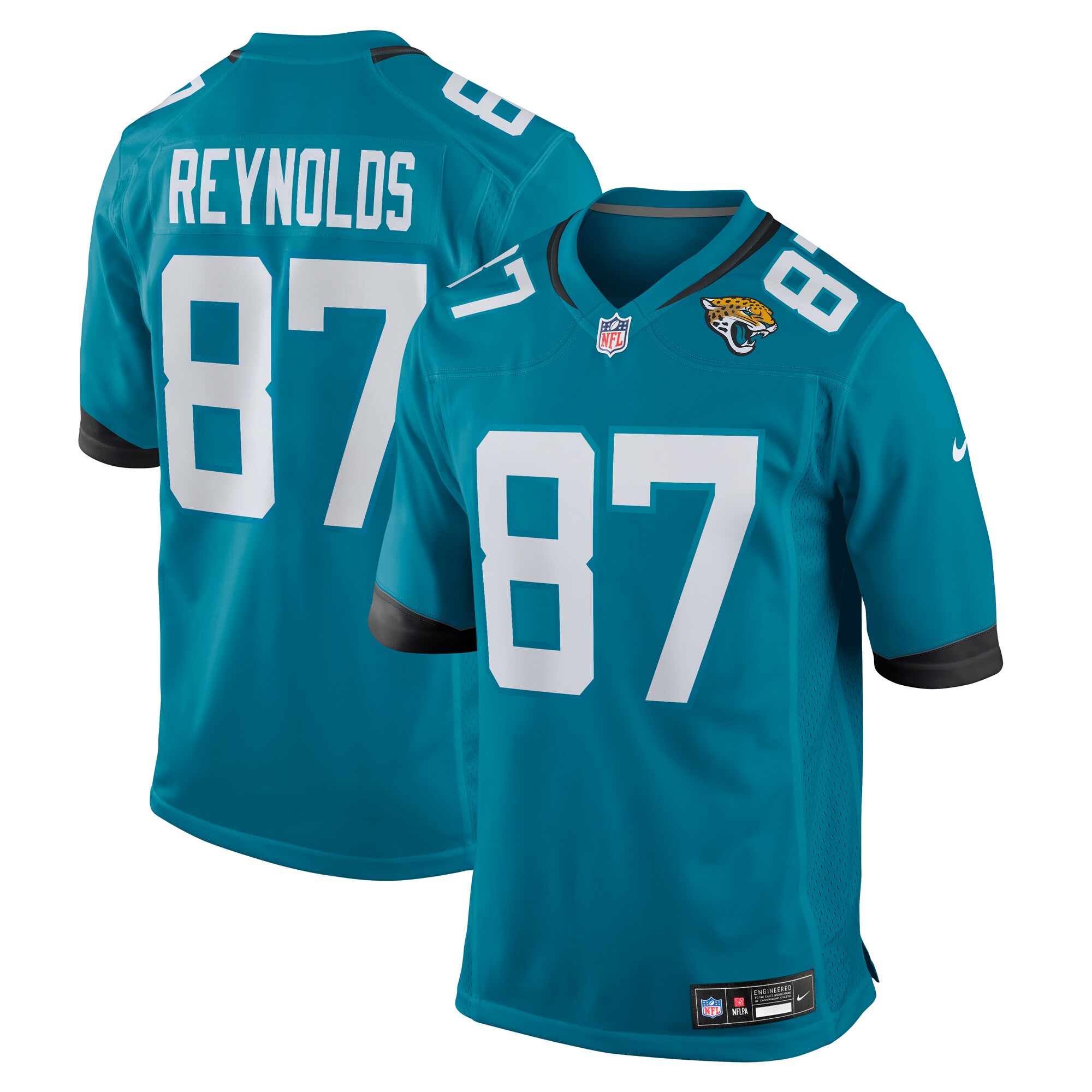Men's Jacksonville Jaguars Josh Reynolds Teal Team Game Jersey JS2667 Saliibo