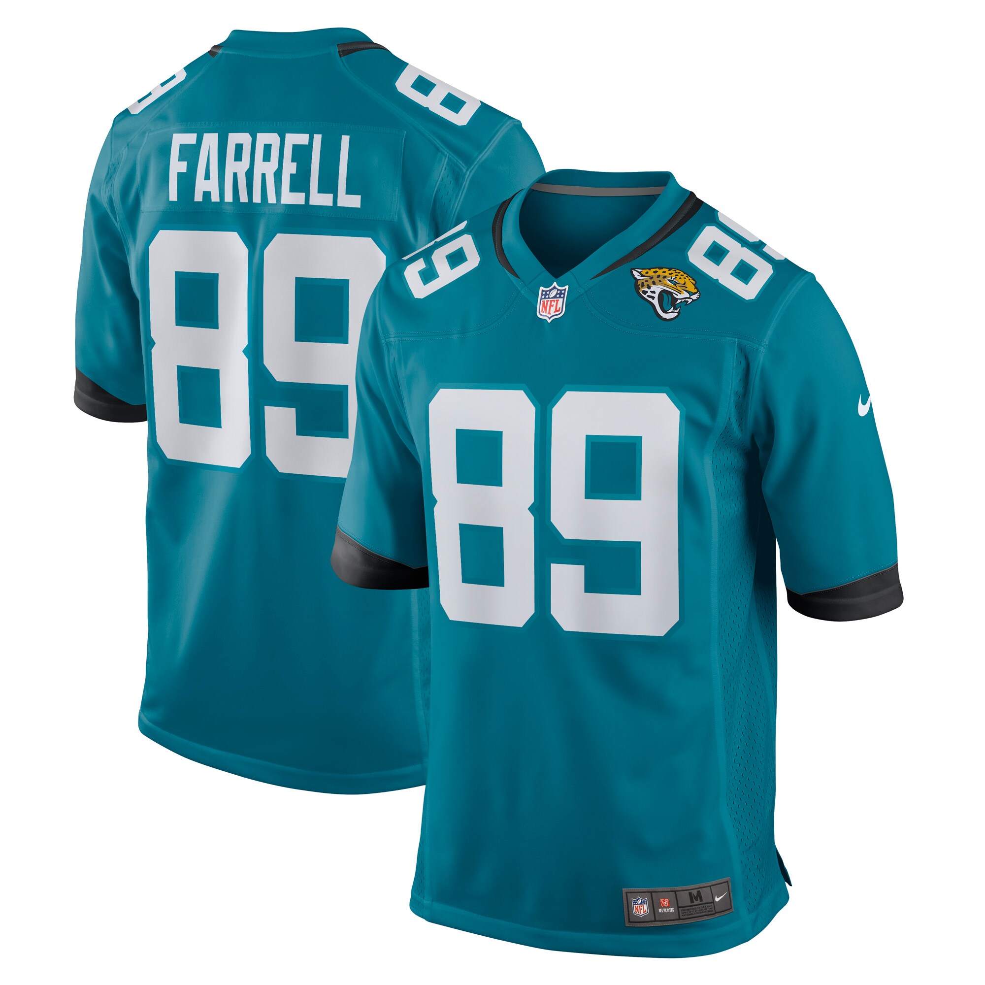 Men's Jacksonville Jaguars Luke Farrell Teal Game Jersey JS3582 Saliibo