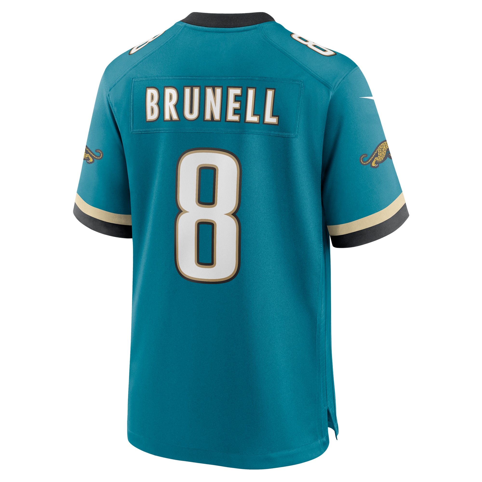 Men's Jacksonville Jaguars Mark Brunell Teal Prowler Throwback Retired Player Game Jersey JS8534 Saliibo - Image 3